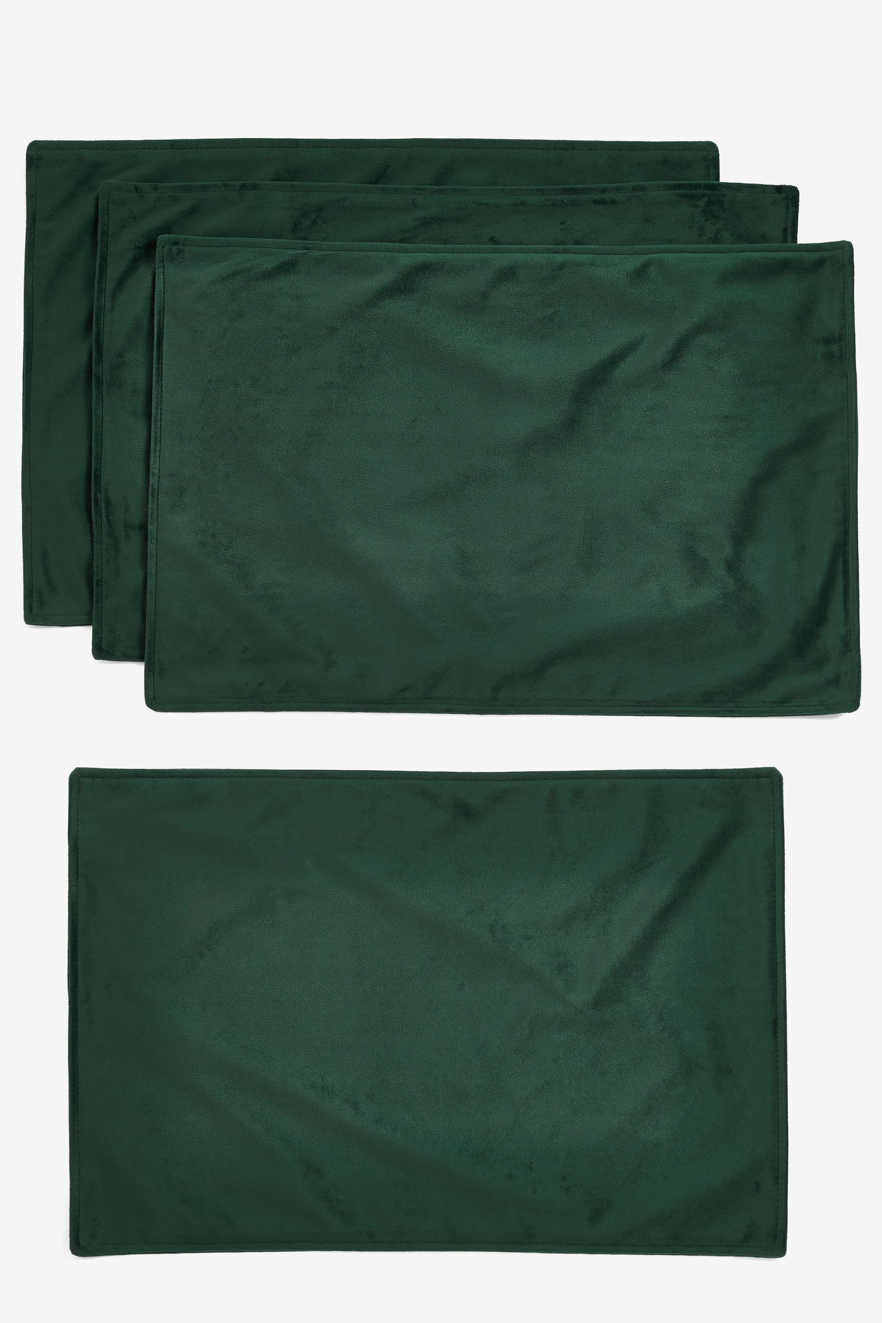 Buy Green Velvet Placemats Set of 4 Placemats from the Next UK online shop