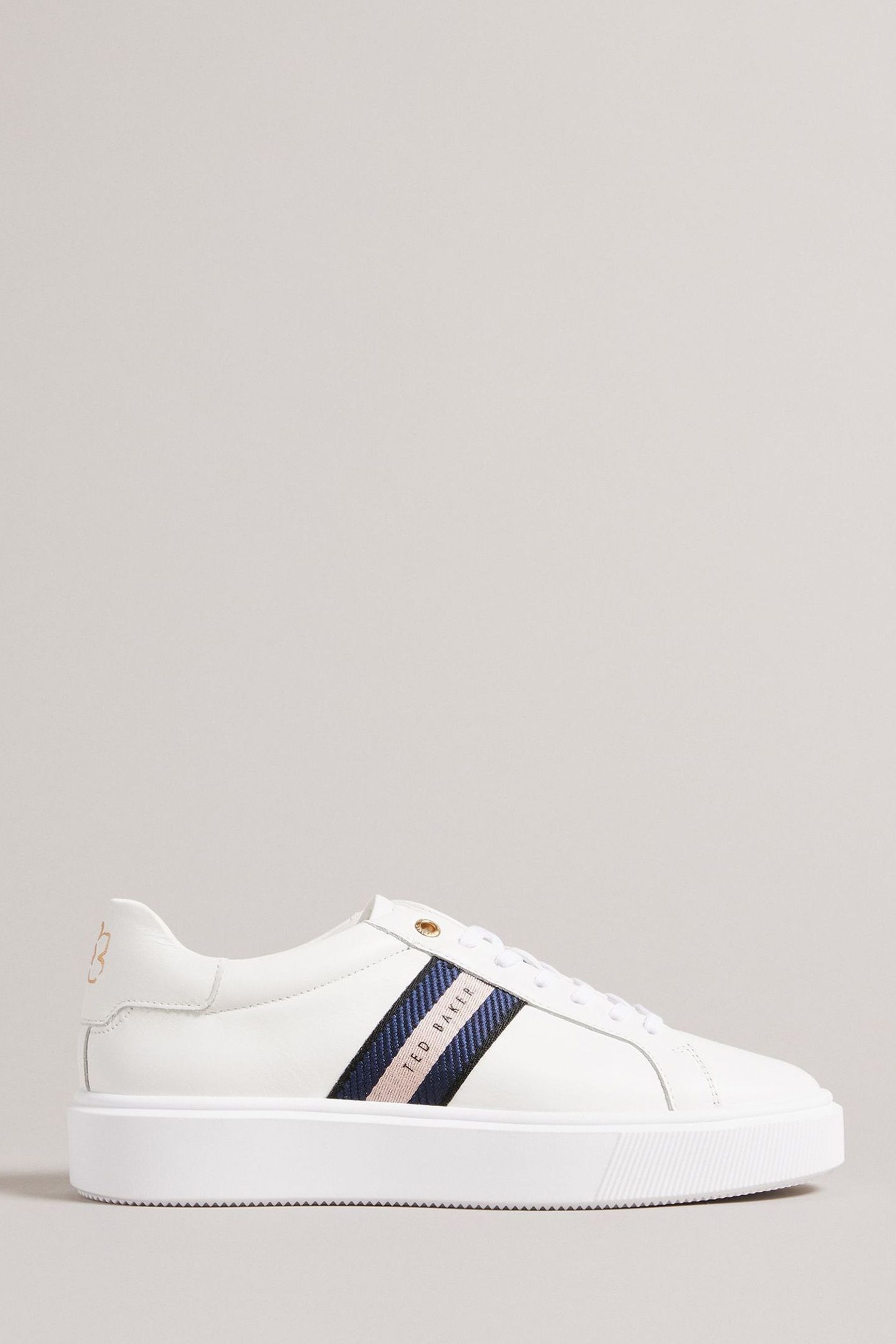 Buy Ted Baker Lornie White Platform Webbing Trainers from Next Ireland