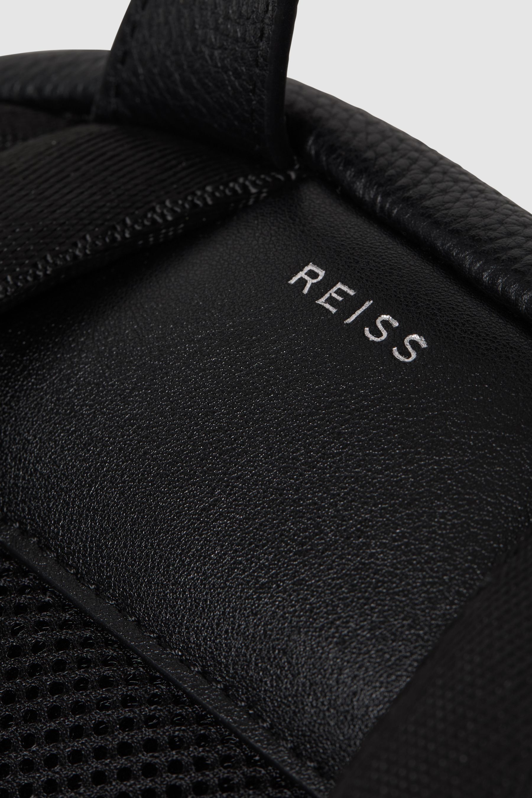 Buy Reiss Black Drew Leather Zipped Backpack from the Next UK online shop