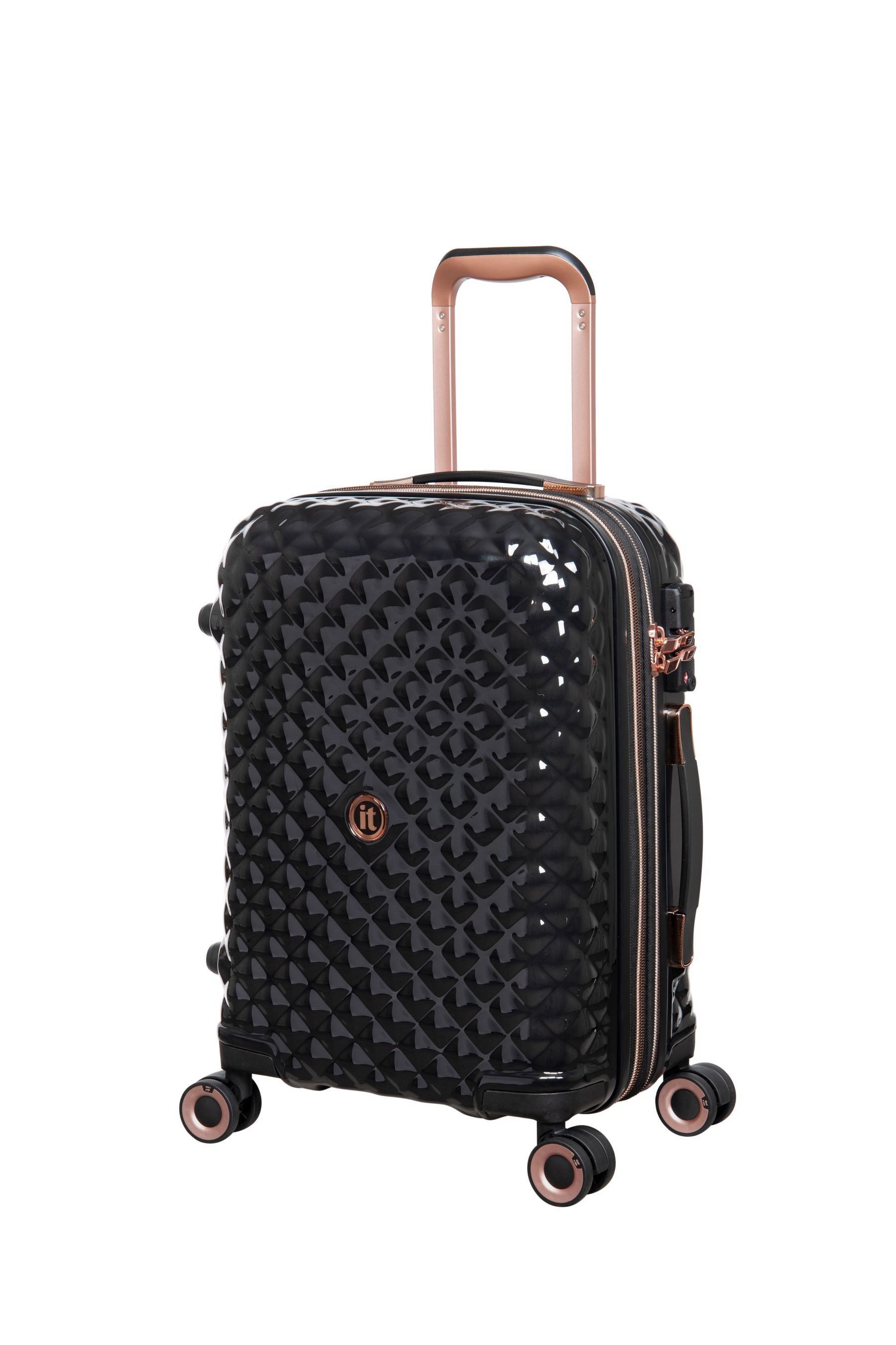 Buy IT Luggage Metalik Quilted Effect Cabin Suitcase from the Next UK
