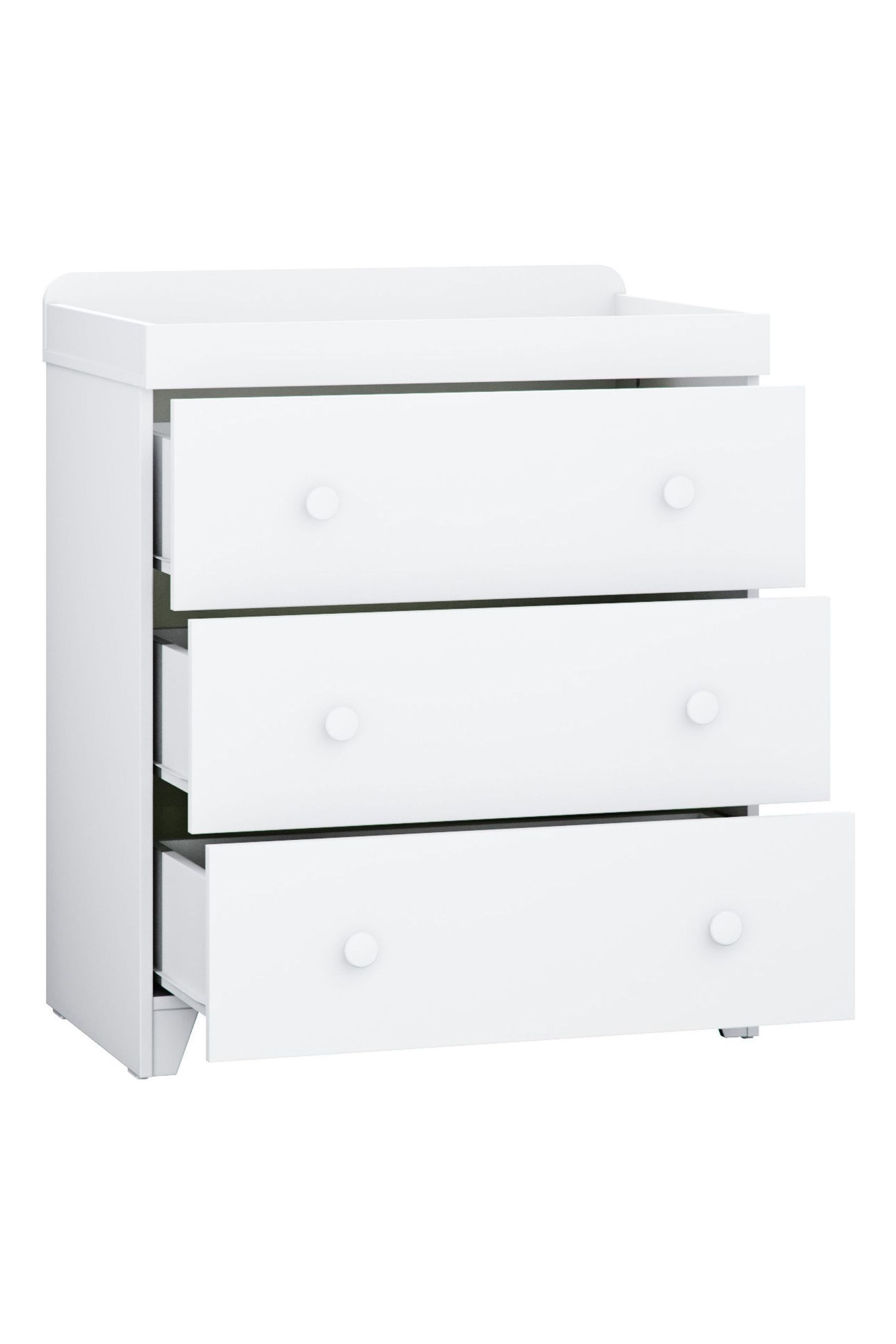Buy Little Acorns White Classic 3 Draw Dresser Changing Unit from the