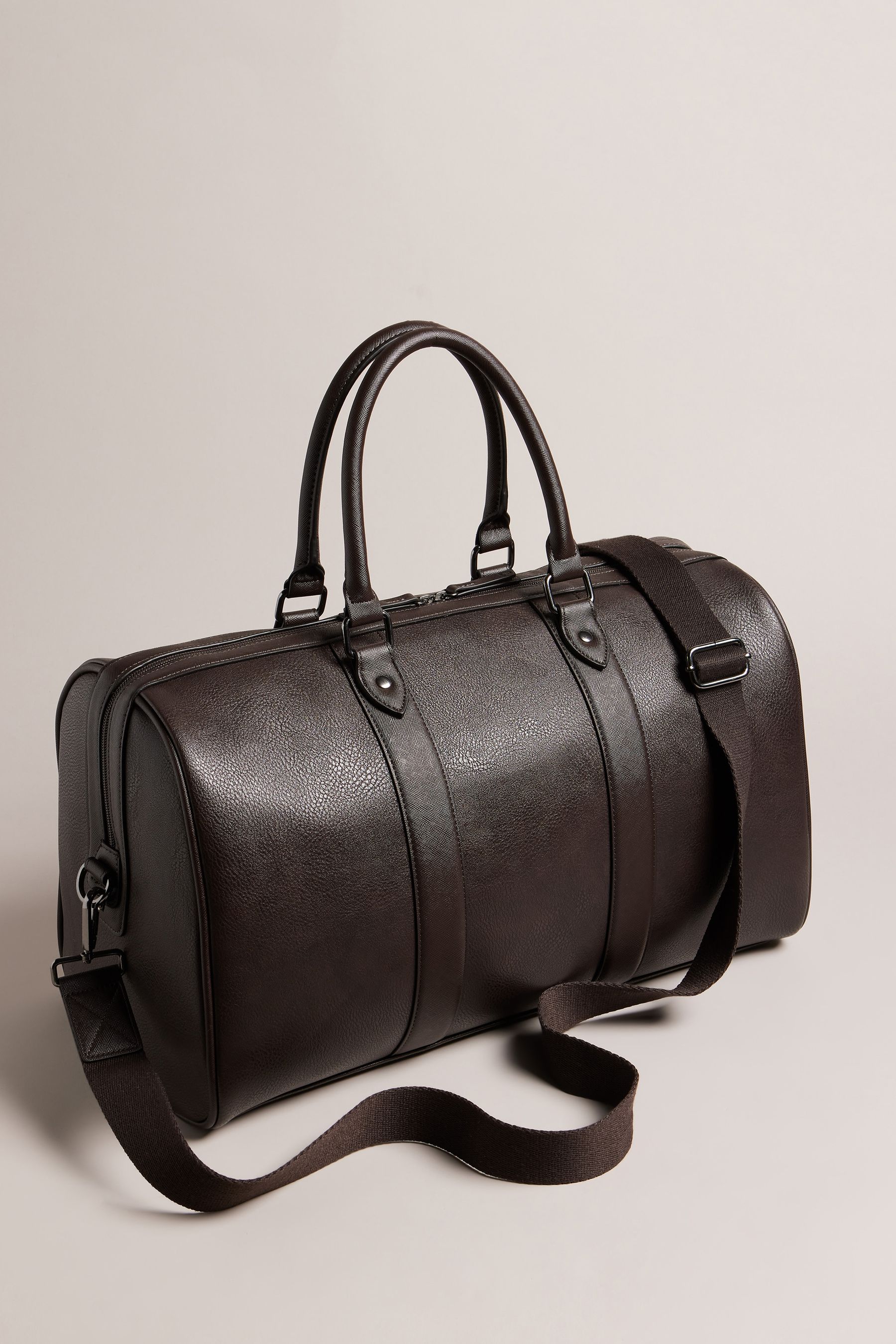 Buy Ted Baker Brown Waylin House Check PU Holdall from the Next UK ...