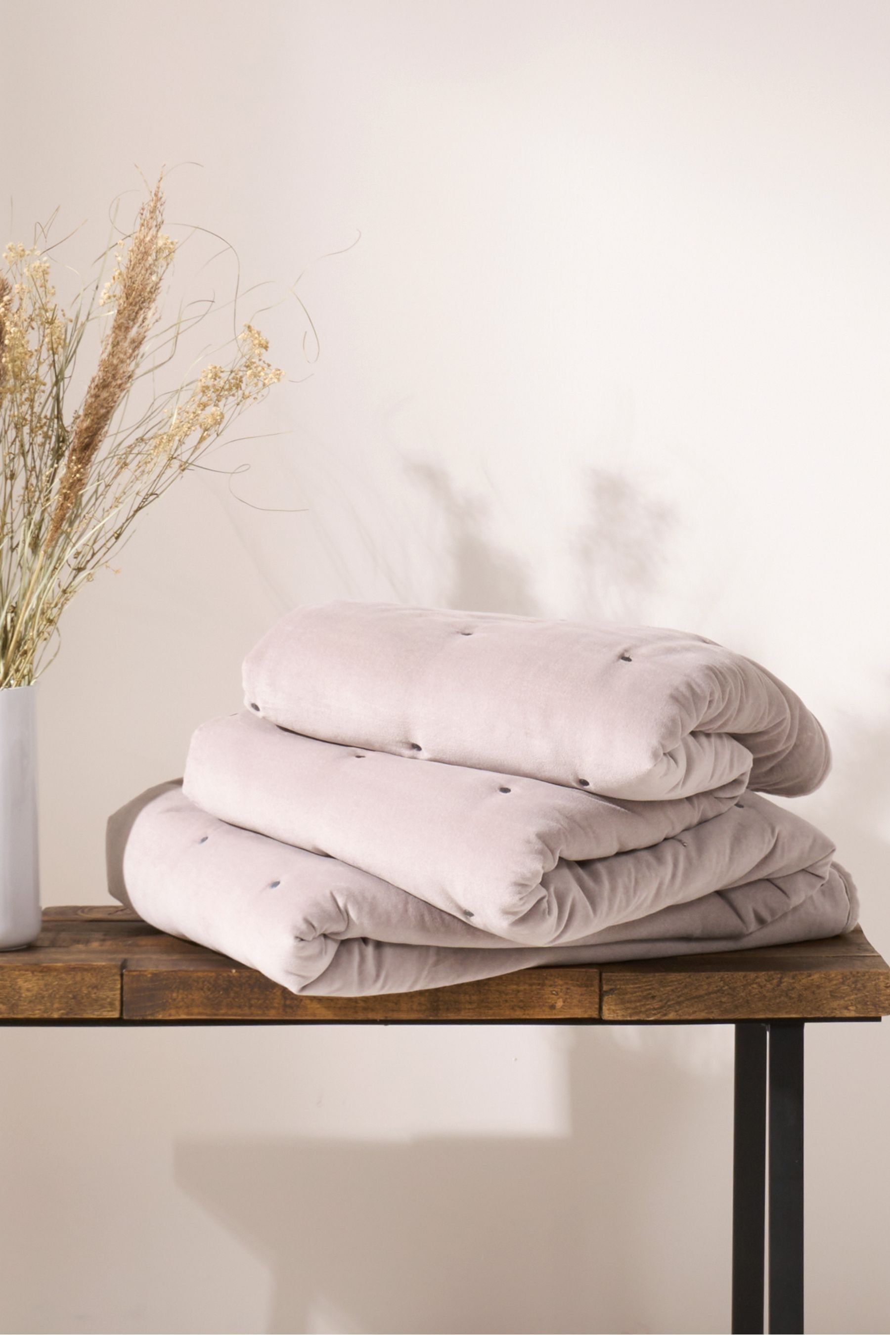 Buy Truly Grey Velvet Eiderdown from the Next UK online shop