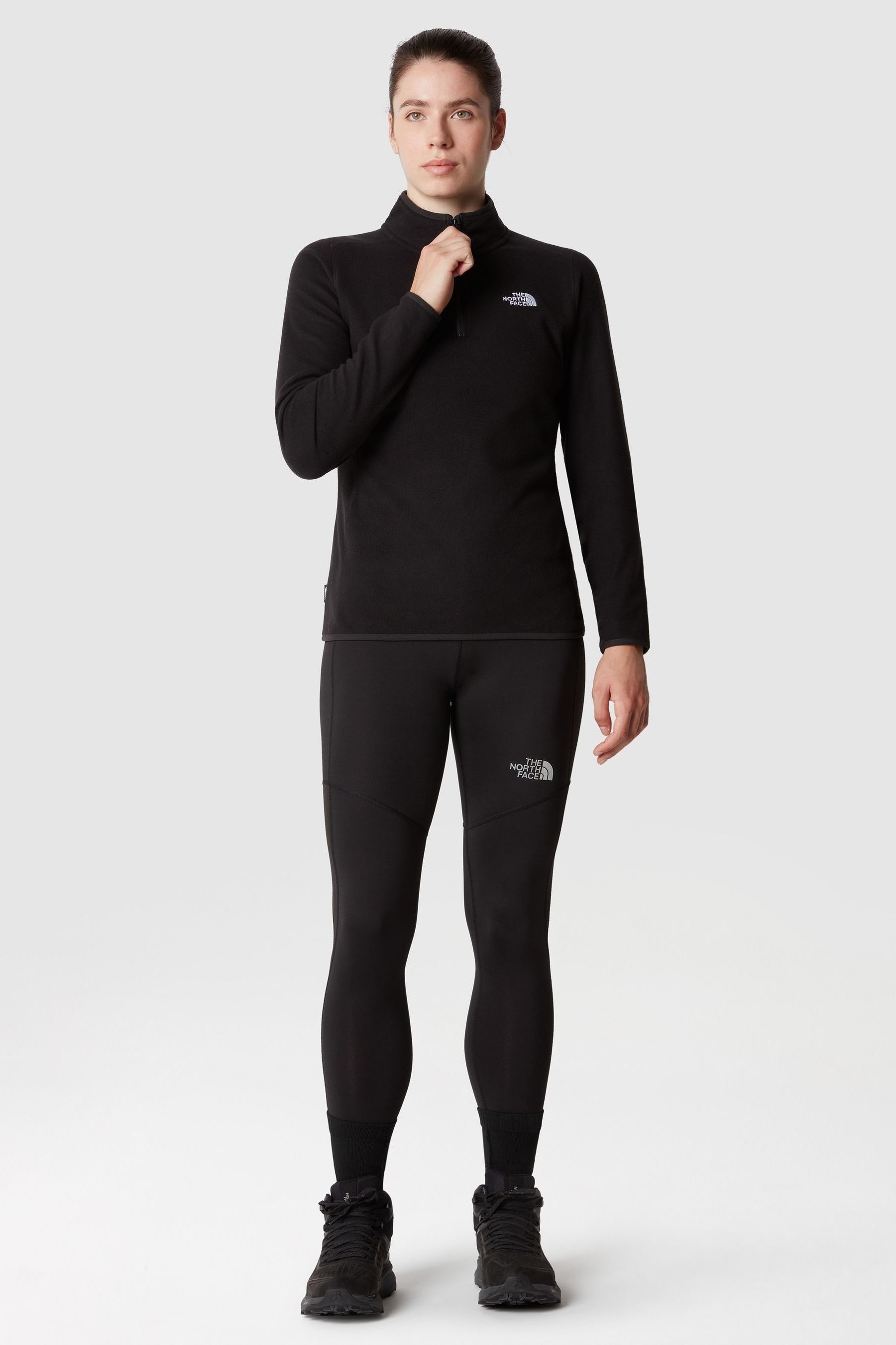 Buy The North Face Black Womens Glacier 1/4 Zip Fleece from the Next UK