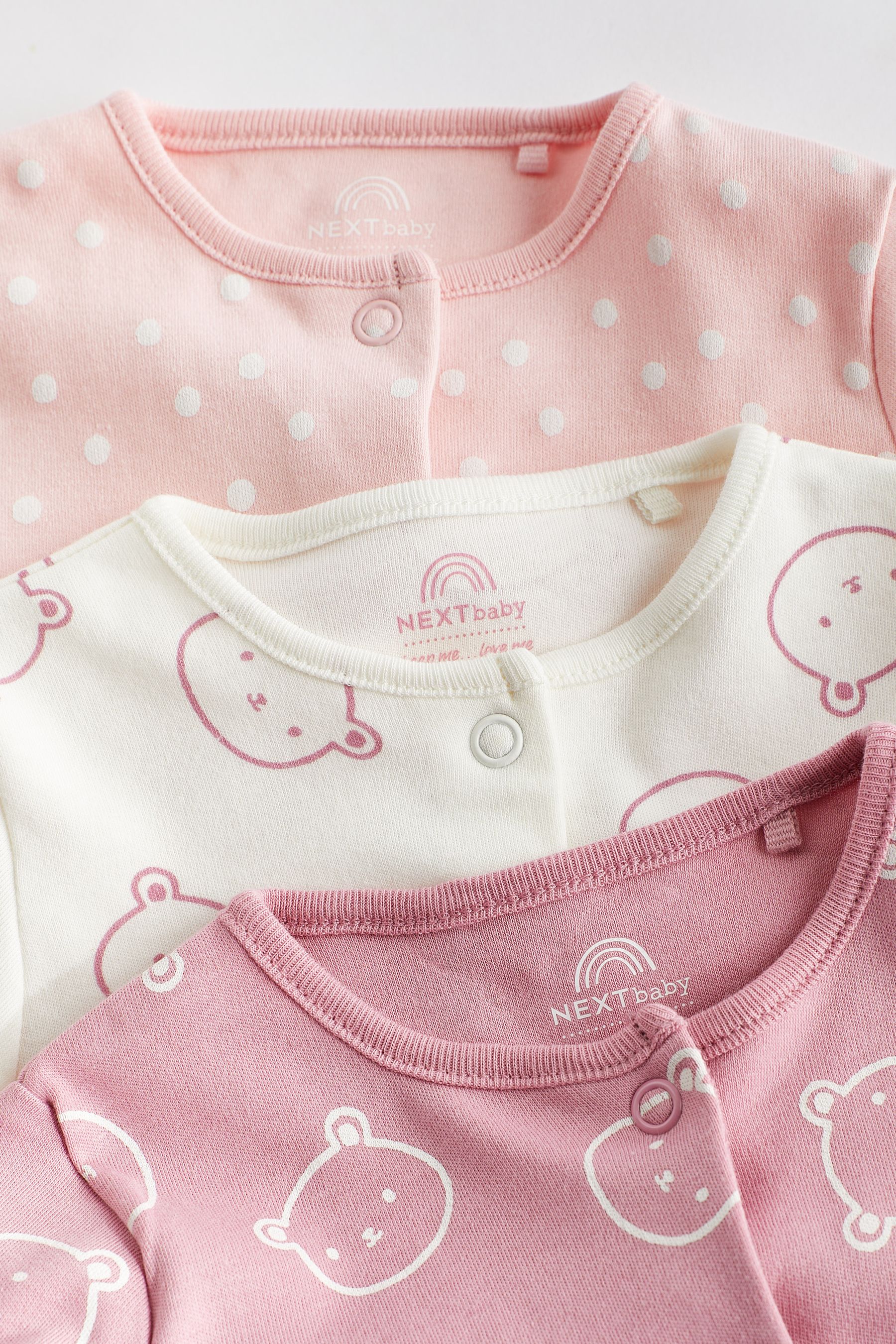 Buy Cotton Baby Sleepsuits 3 Pack (02yrs) from Next USA