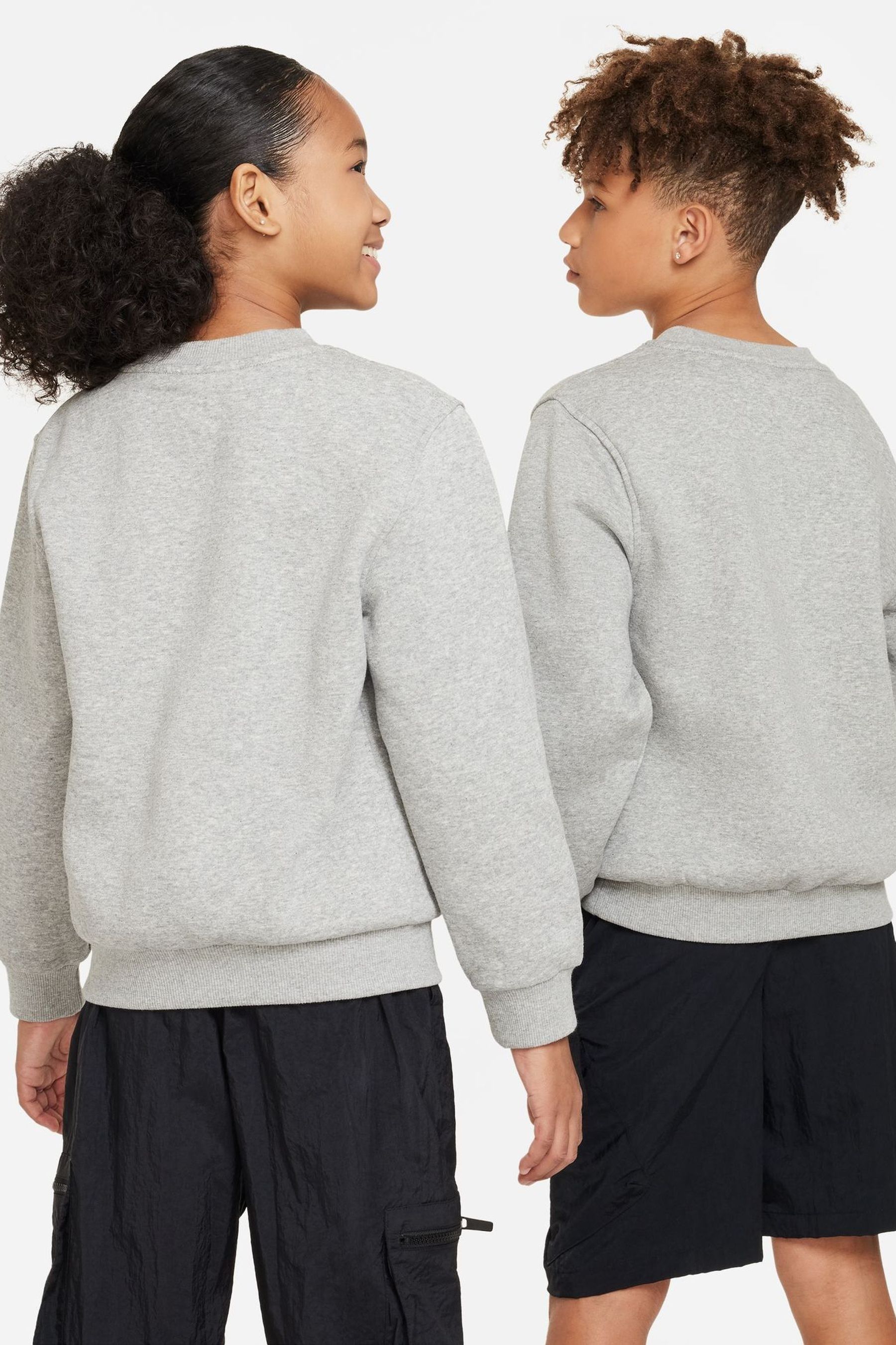 Buy Nike Grey Club Fleece Sweatshirt from the Next UK online shop