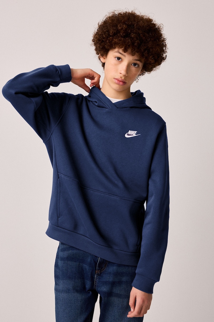 Nike Midnight Navy Club Fleece Pullover Hoodie - Image 1 of 1