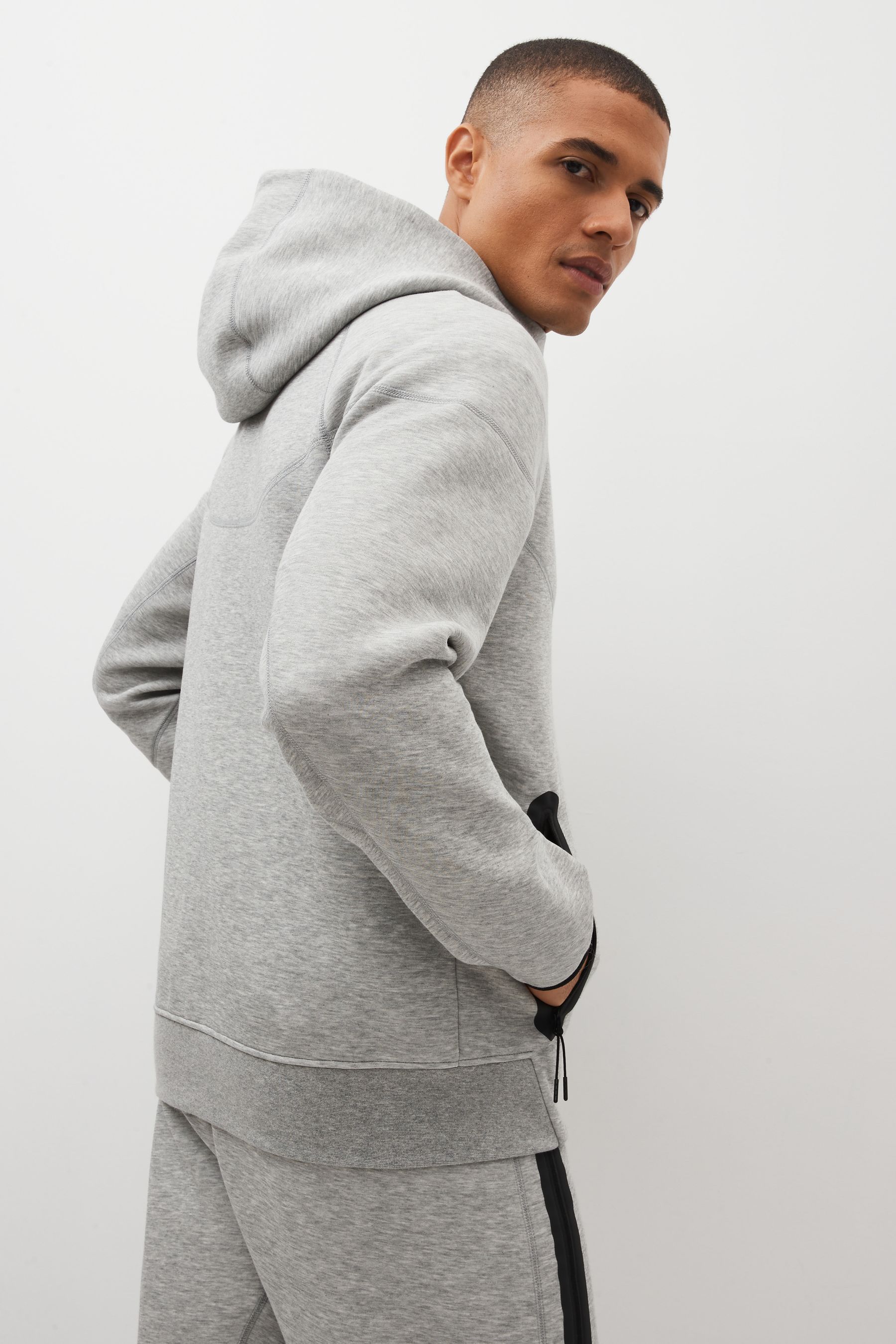 Buy Nike Grey Tech Fleece Full Zip Hoodie from the Next UK online shop