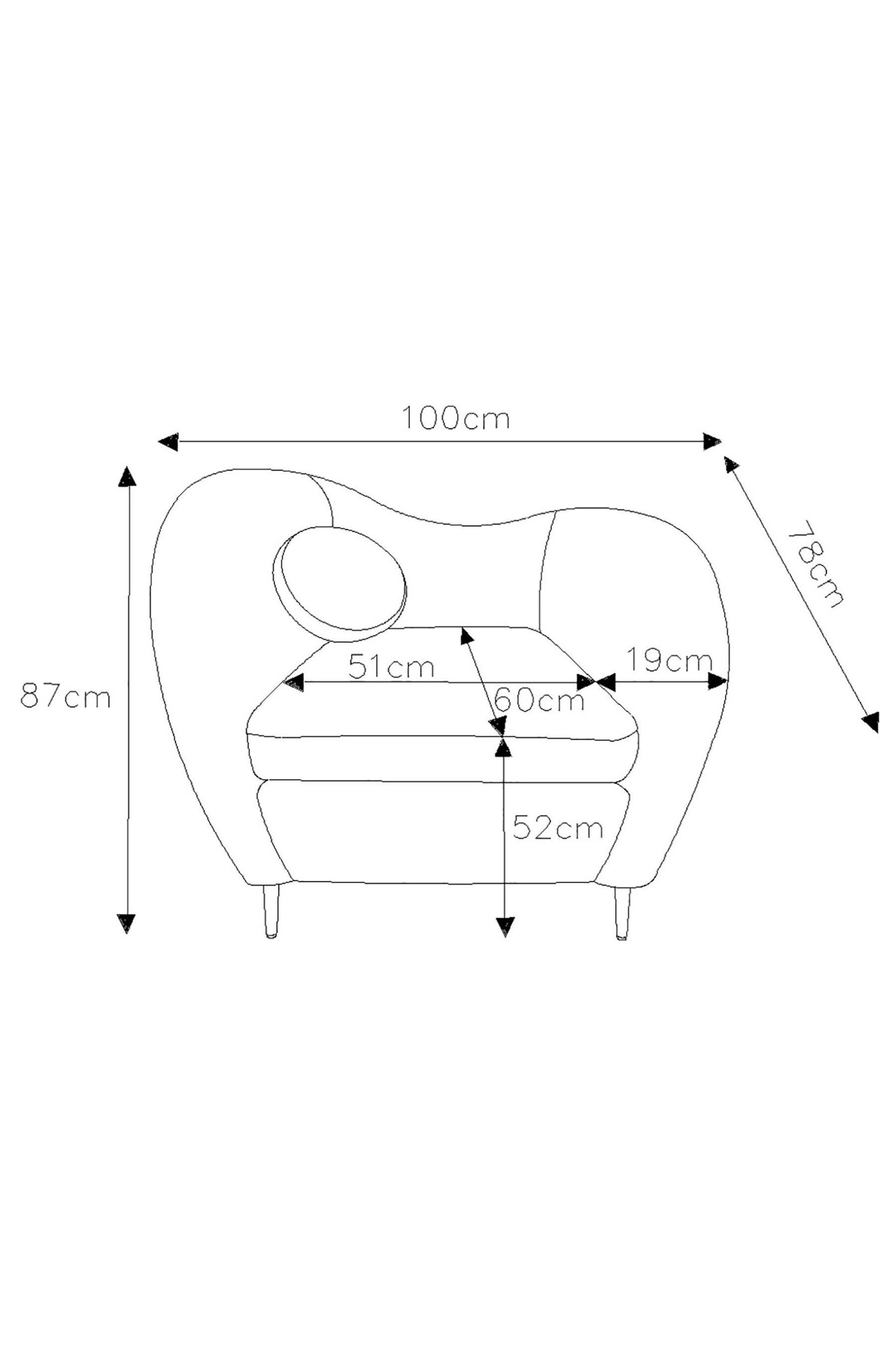 Buy Modern Velvet Kingfisher Blue Kooper Accent Armchair from