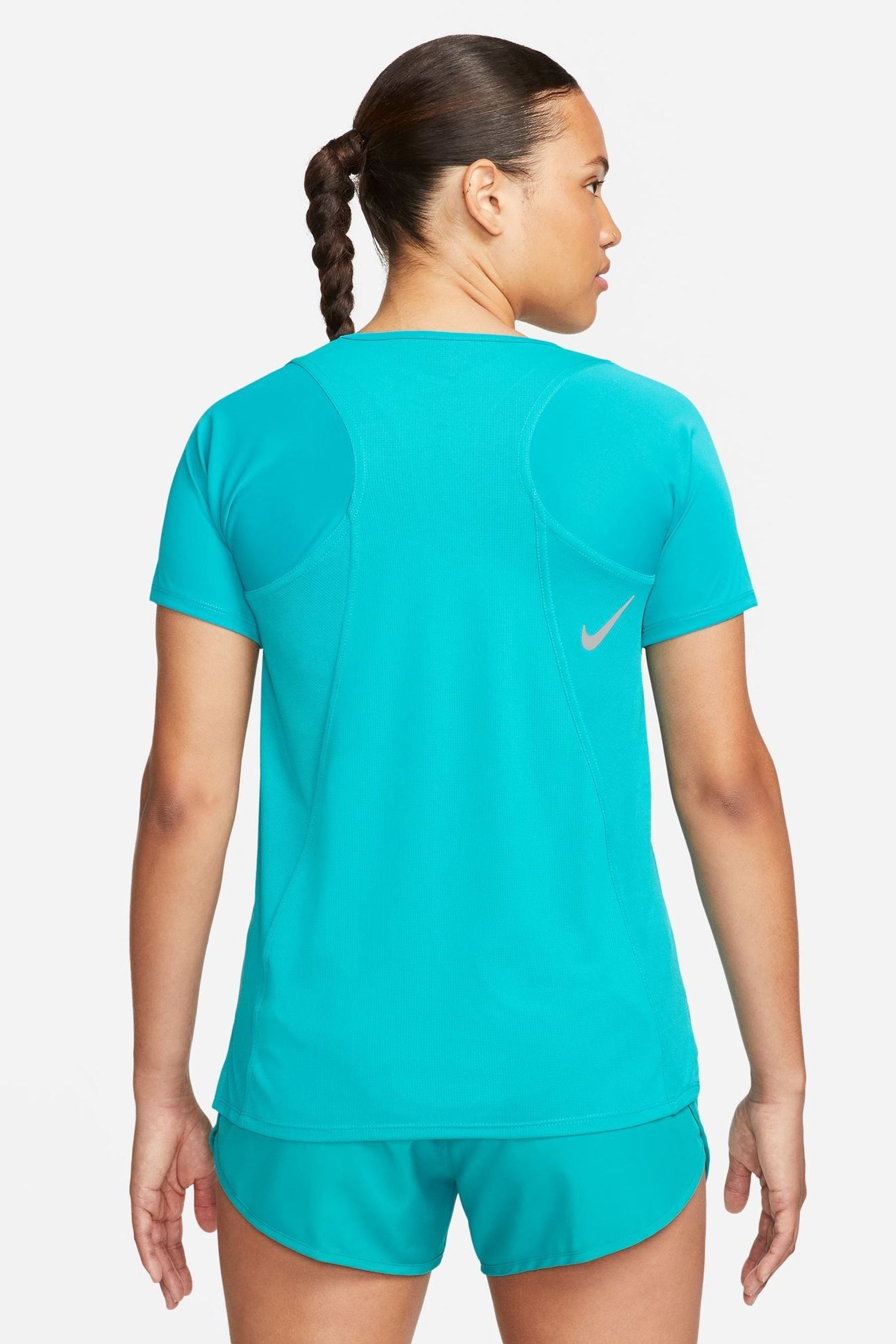 nike blue running top