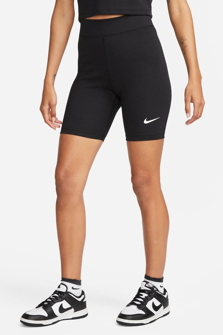 Черный - Велошорты Nike Classic High Waisted 8" - Изображение 1 из 1