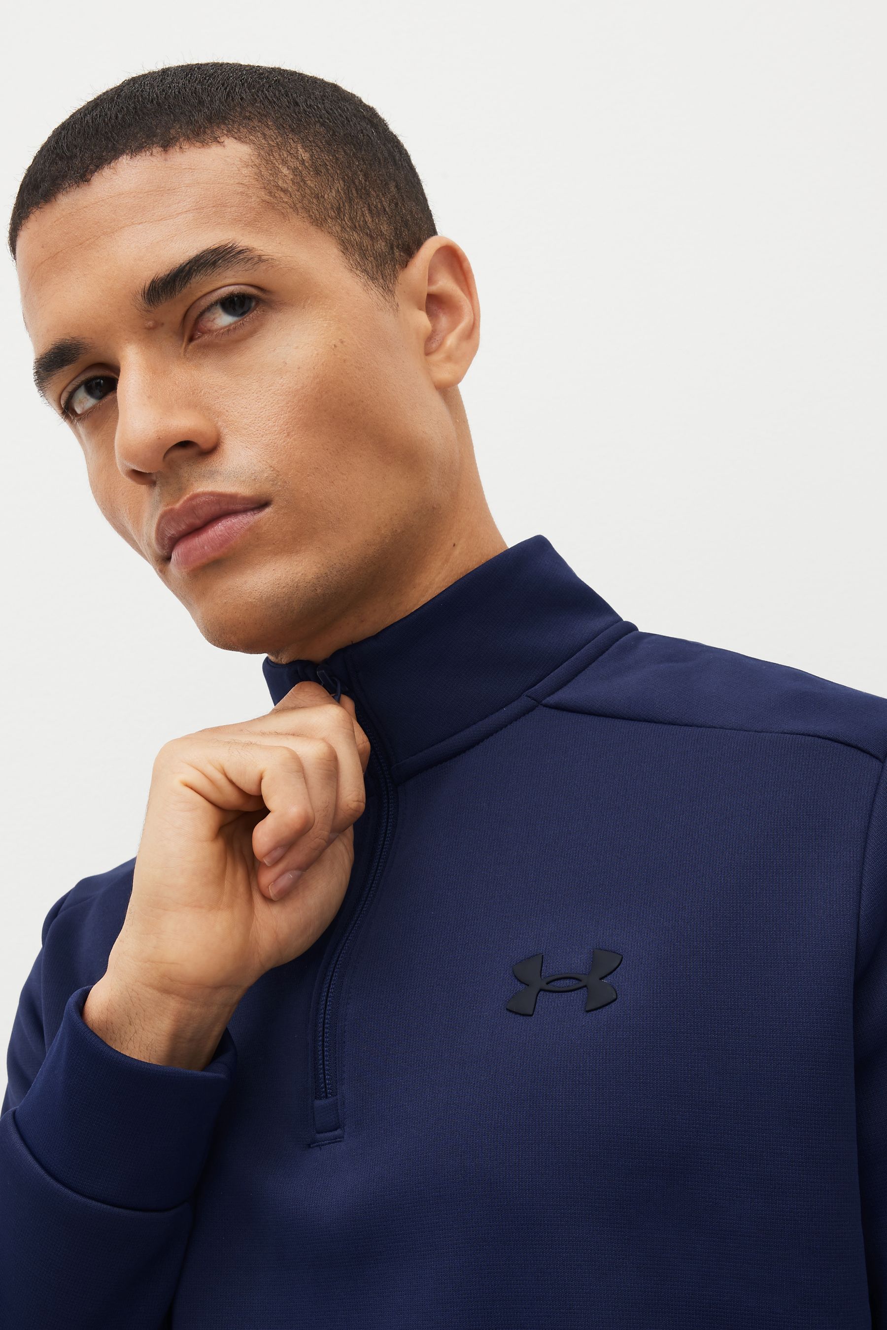 Buy Under Armour Navy Quarter Zip Fleece from the Next UK online shop