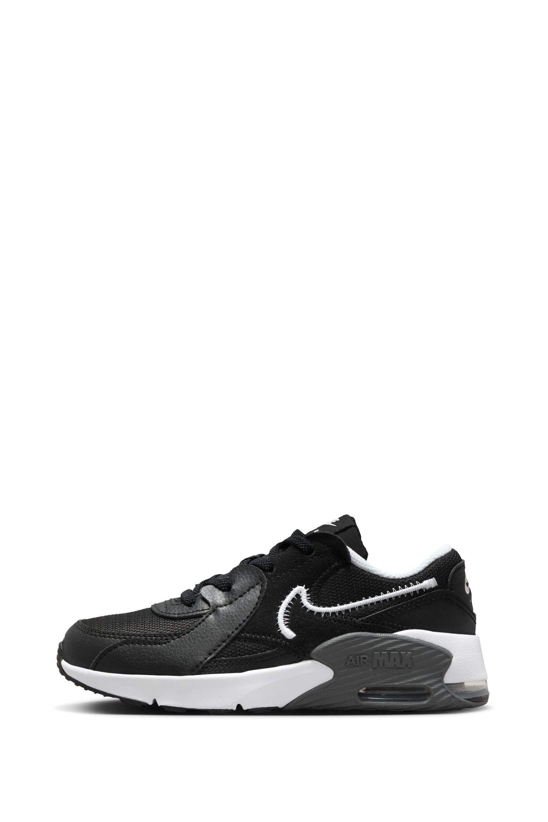 Buy Nike Black/White Junior Air Max Excee Trainers from the Next UK online shop