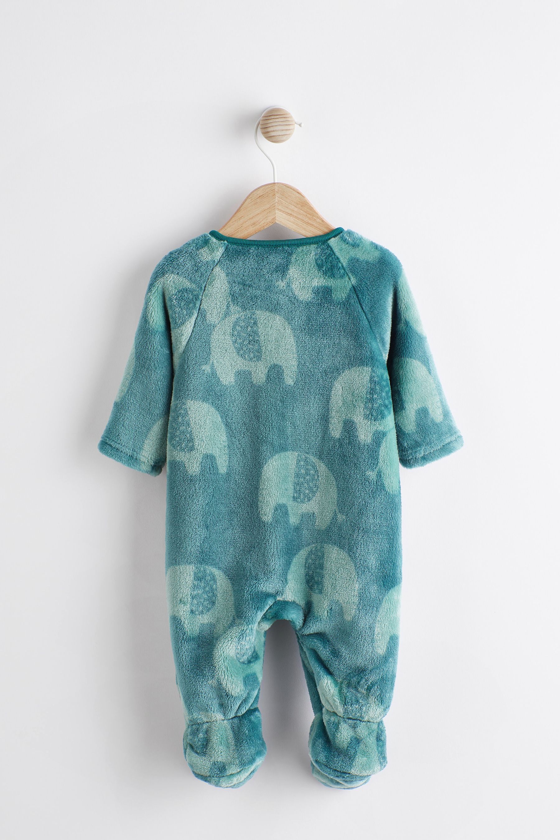 Buy Teal Blue Baby Fleece Sleepsuit from Next United Arab Emirates
