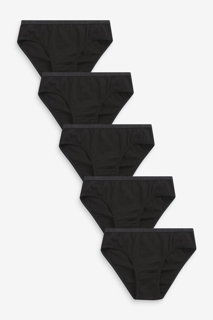 Black Elastic Character Briefs 5 Pack (3-16yrs) - Image 1 of 1
