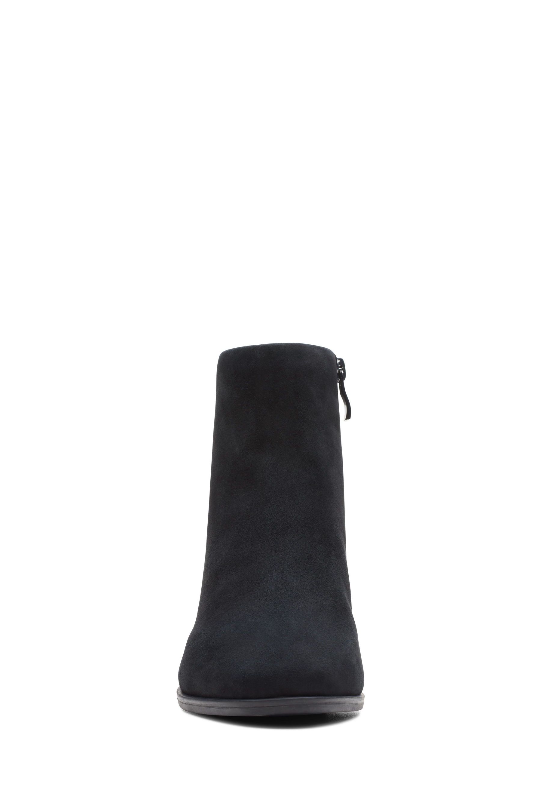 Buy Clarks Black Wide Fit Suede Freva55 Zip Boots from the Next UK ...