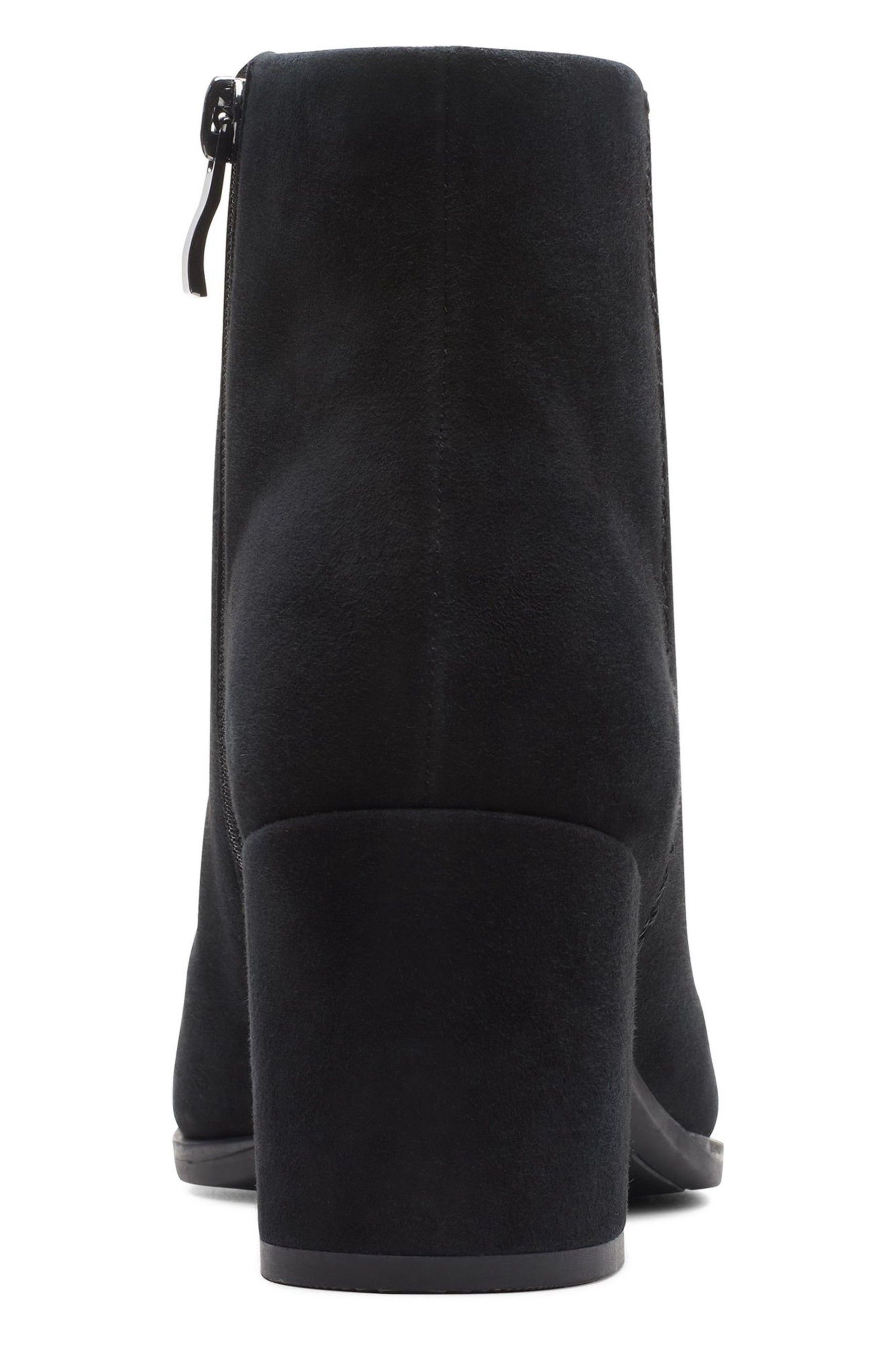 Buy Clarks Black Suede Freva55 Zip Boots from the Next UK online shop
