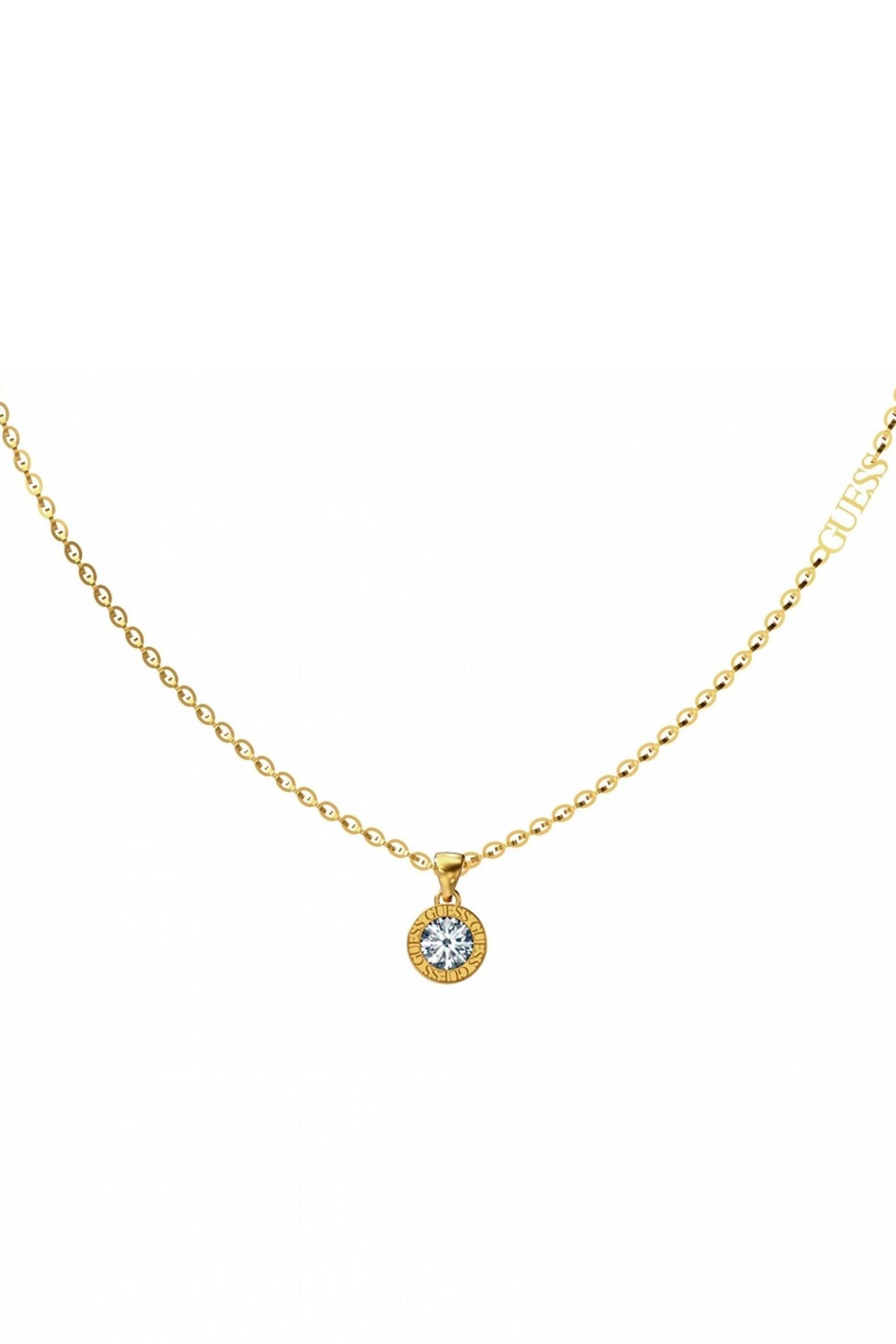 Buy Guess Ladies Gold Tone Jewellery Colour My Day Necklace from the