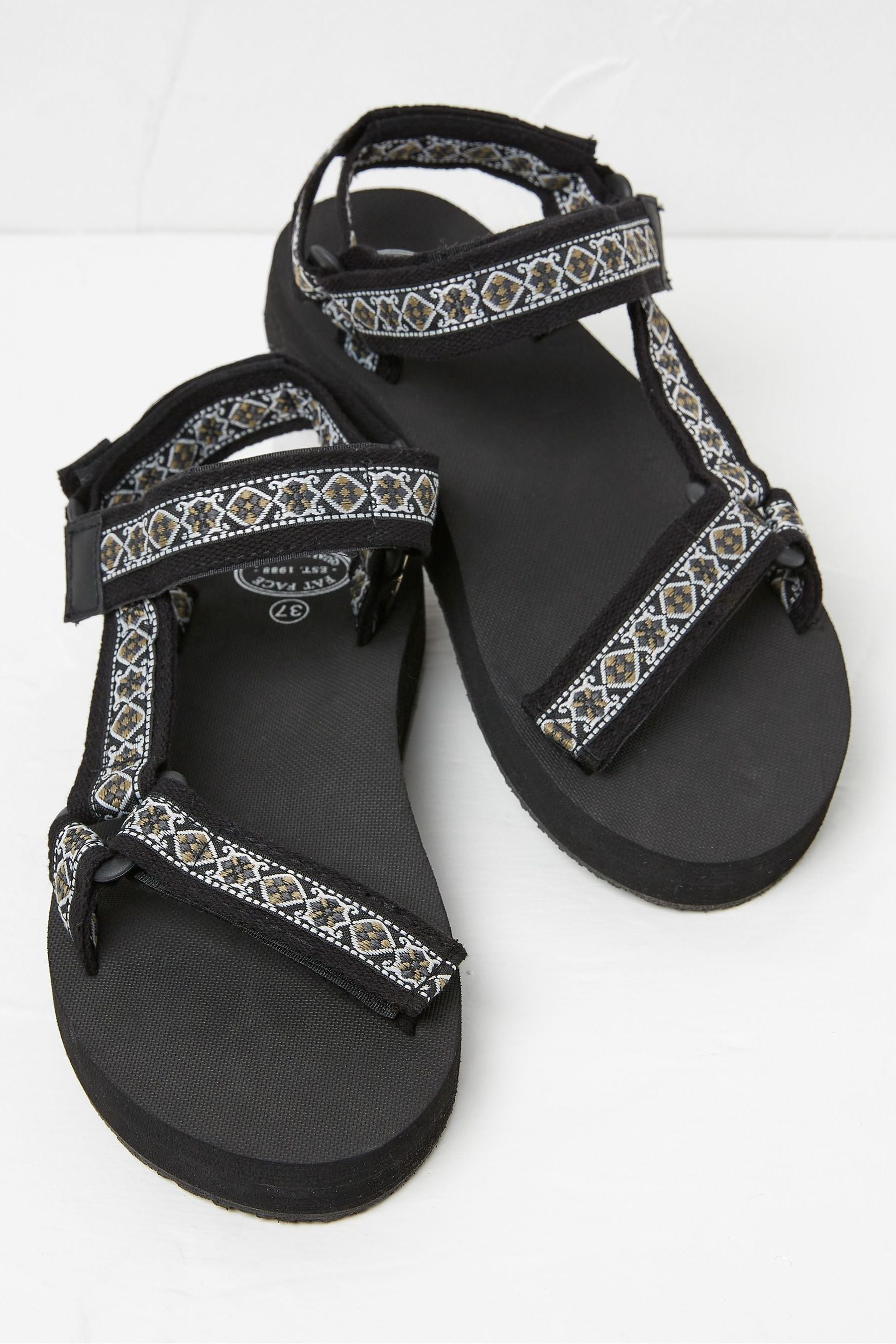 Buy FatFace Black Walking Sandals from Next Luxembourg