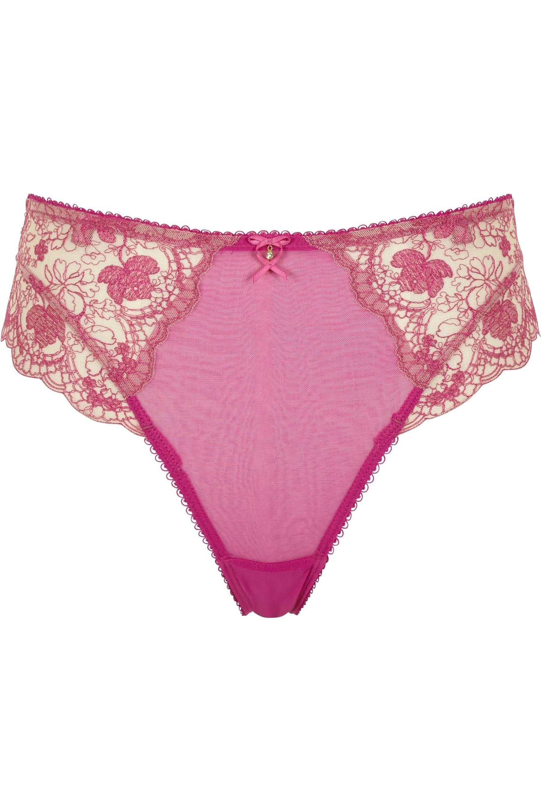 Buy Cleo by Panache Pink Orchid Daphne Suspender Briefs from the Next ...