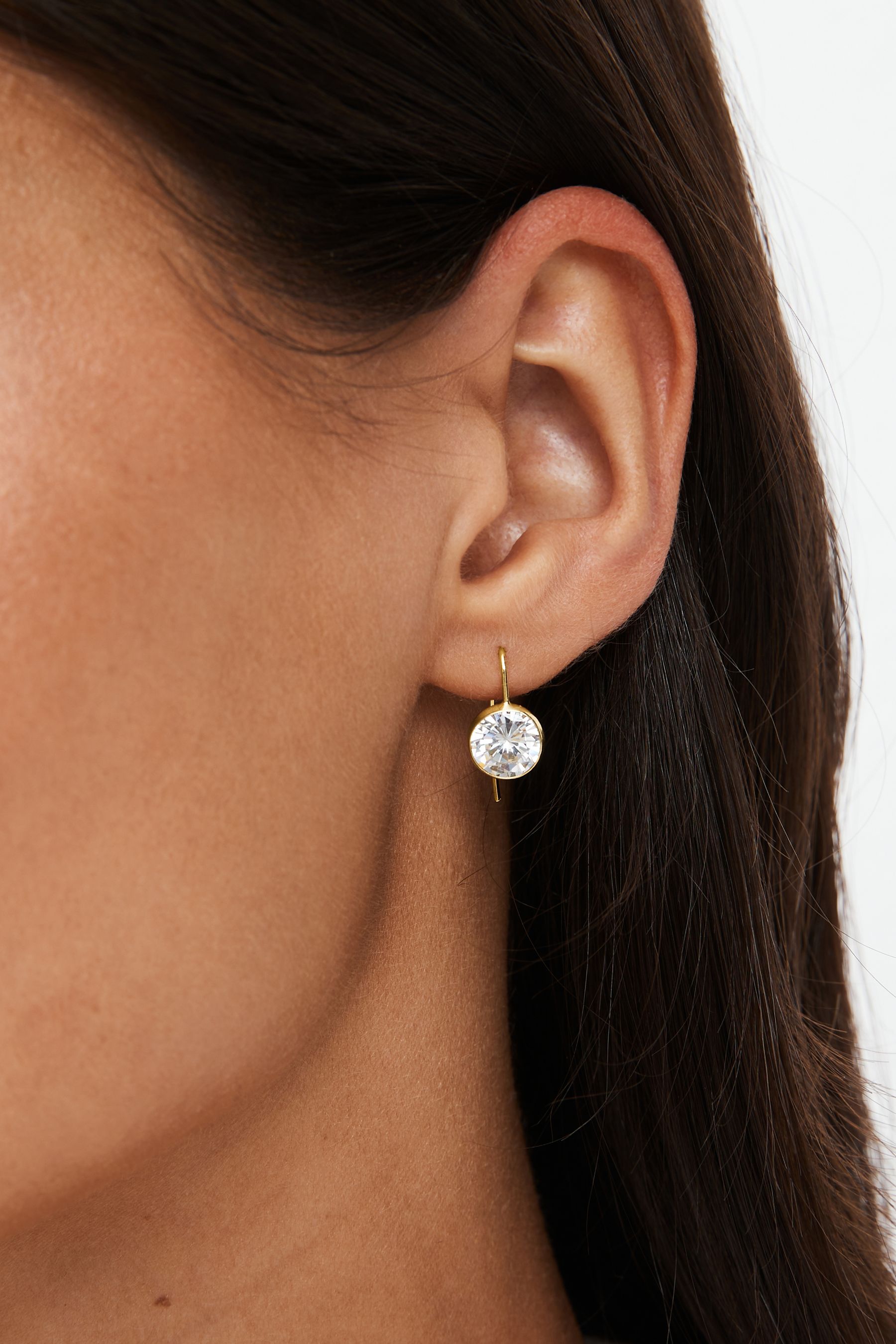 Buy Gold Plated Sparkle Drop Earrings from the Next UK online shop