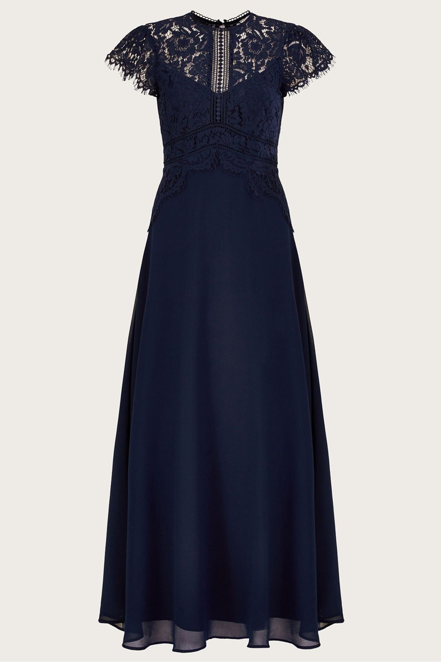 Buy Monsoon Blue Louise Lace Maxi Dress from Next Ireland