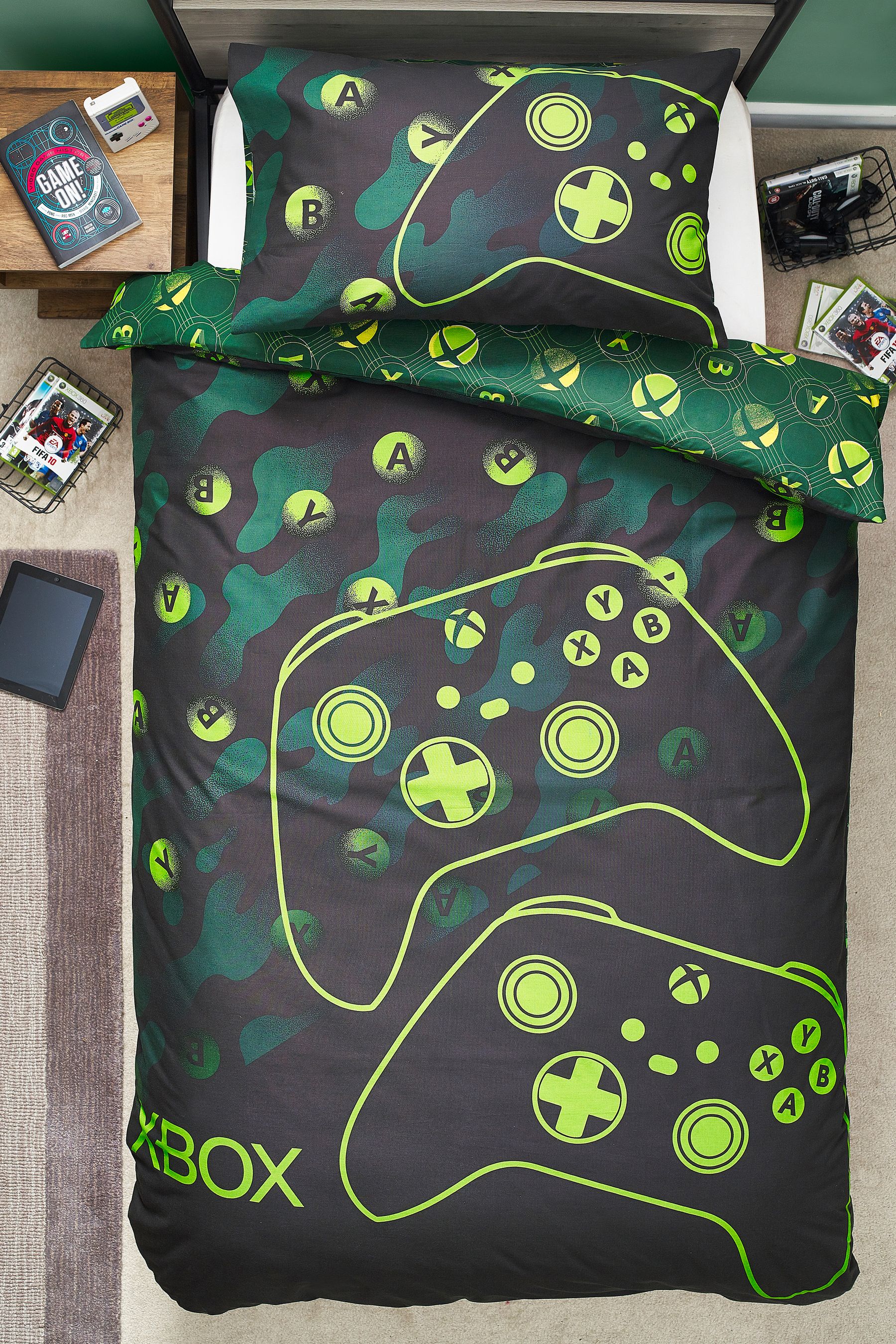 Buy Black Xbox Duvet Cover And Pillowcase Set from the Next UK online shop