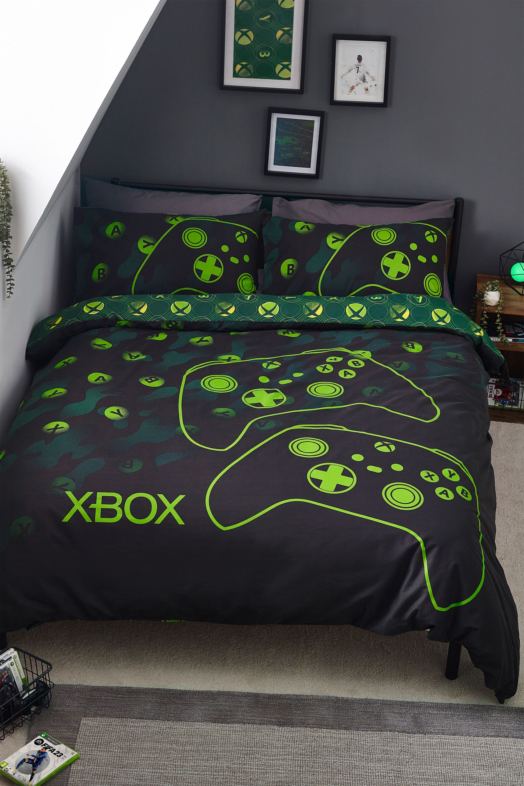 Buy Black Xbox Duvet Cover And Pillowcase Set from the Next UK online shop