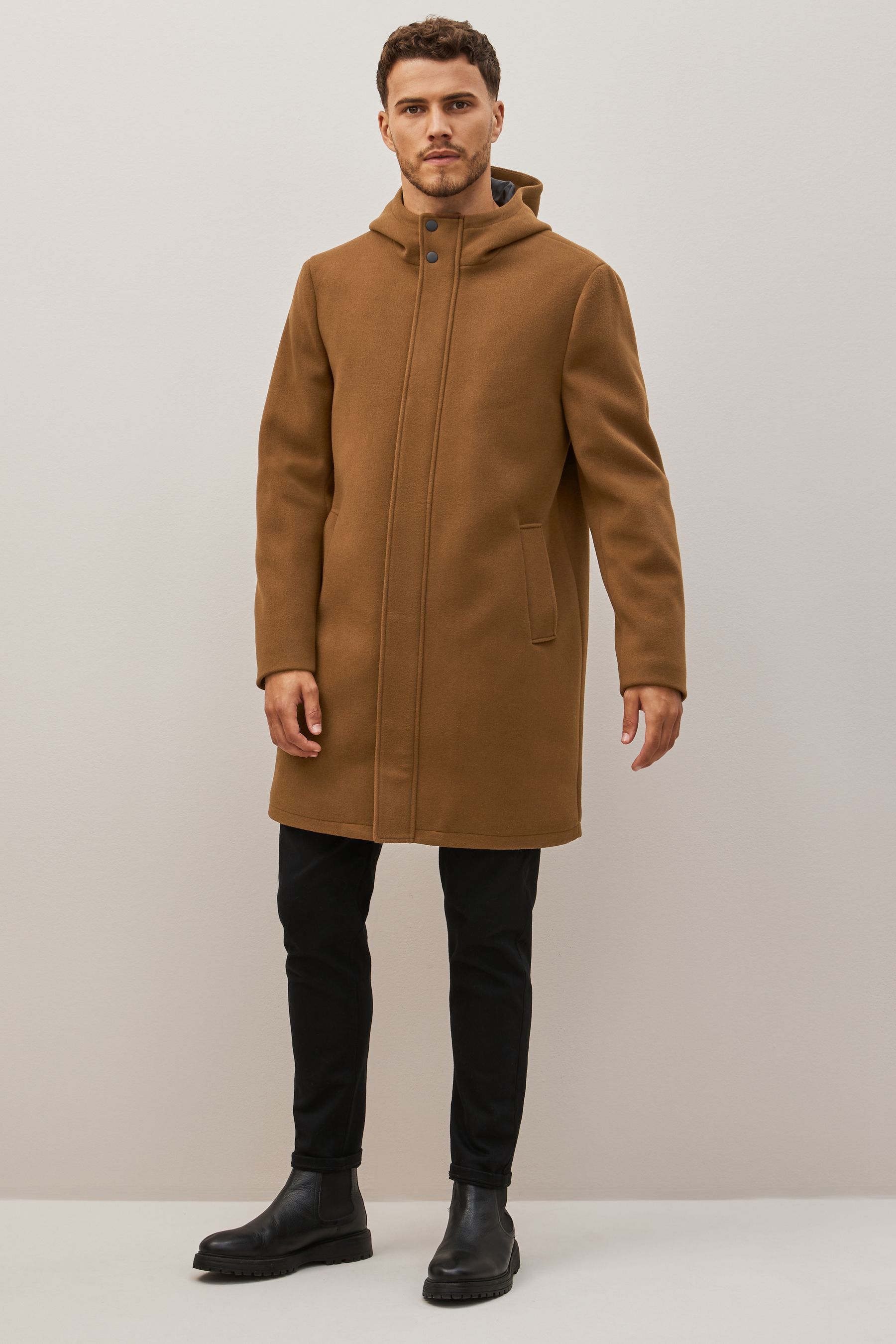 Buy Funnel Neck Hooded Coat de Next España