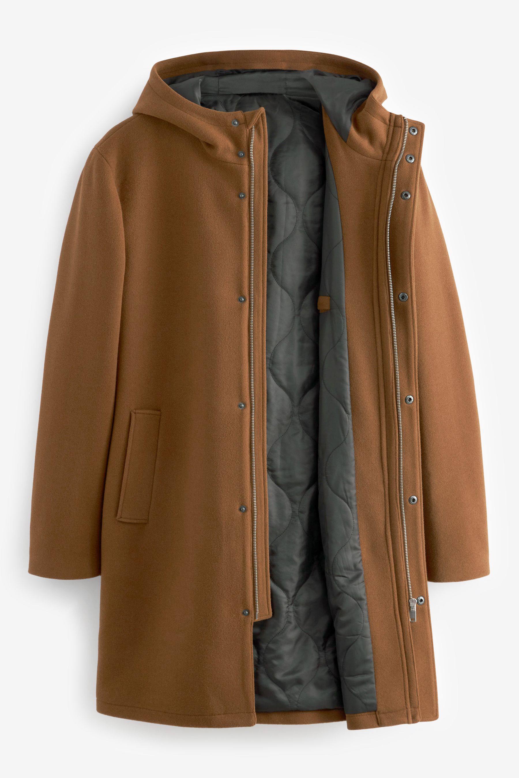 Buy Funnel Neck Hooded Coat de Next España