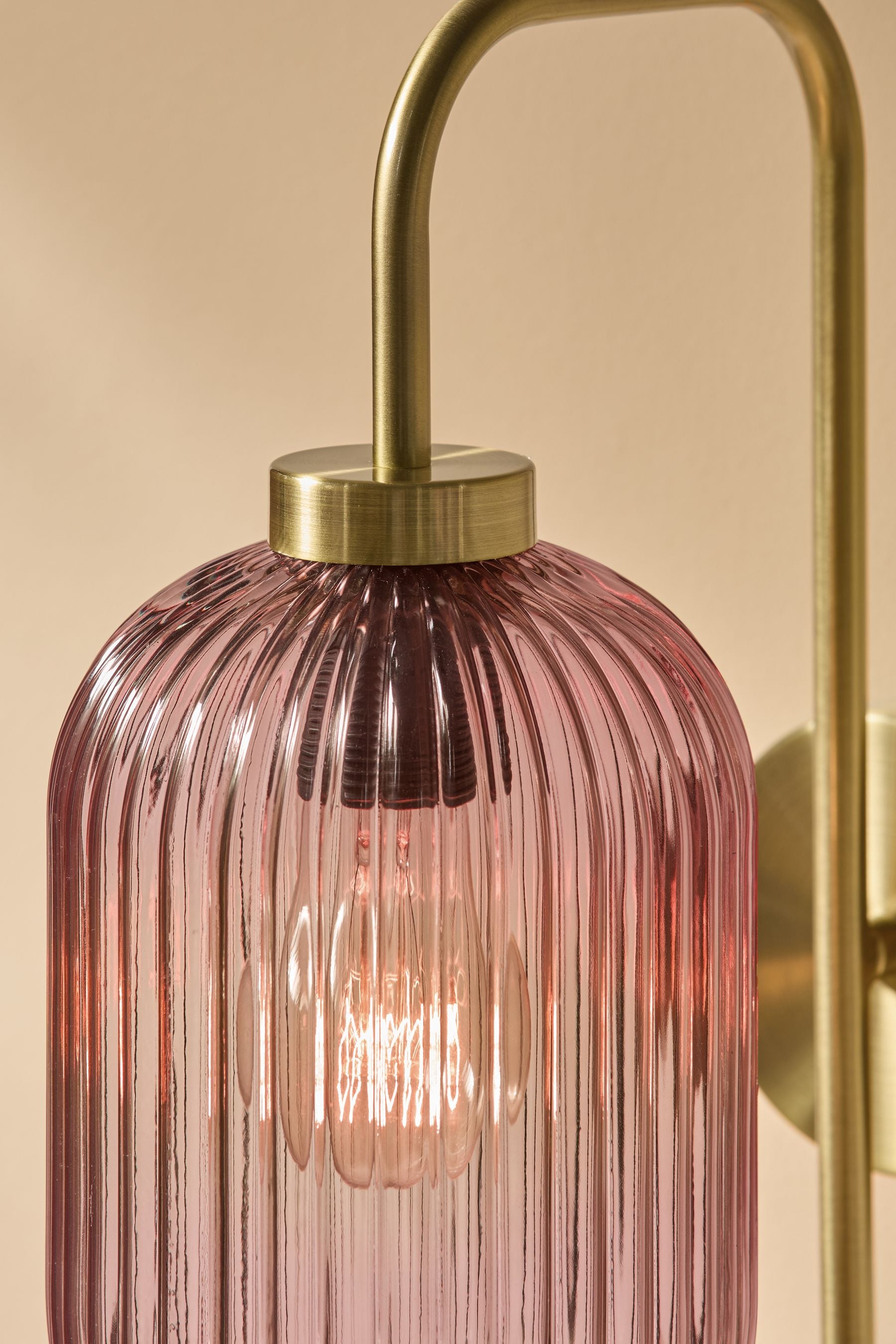 Buy Pink Briz Antique Brass Wall Lamp from the Next UK online shop