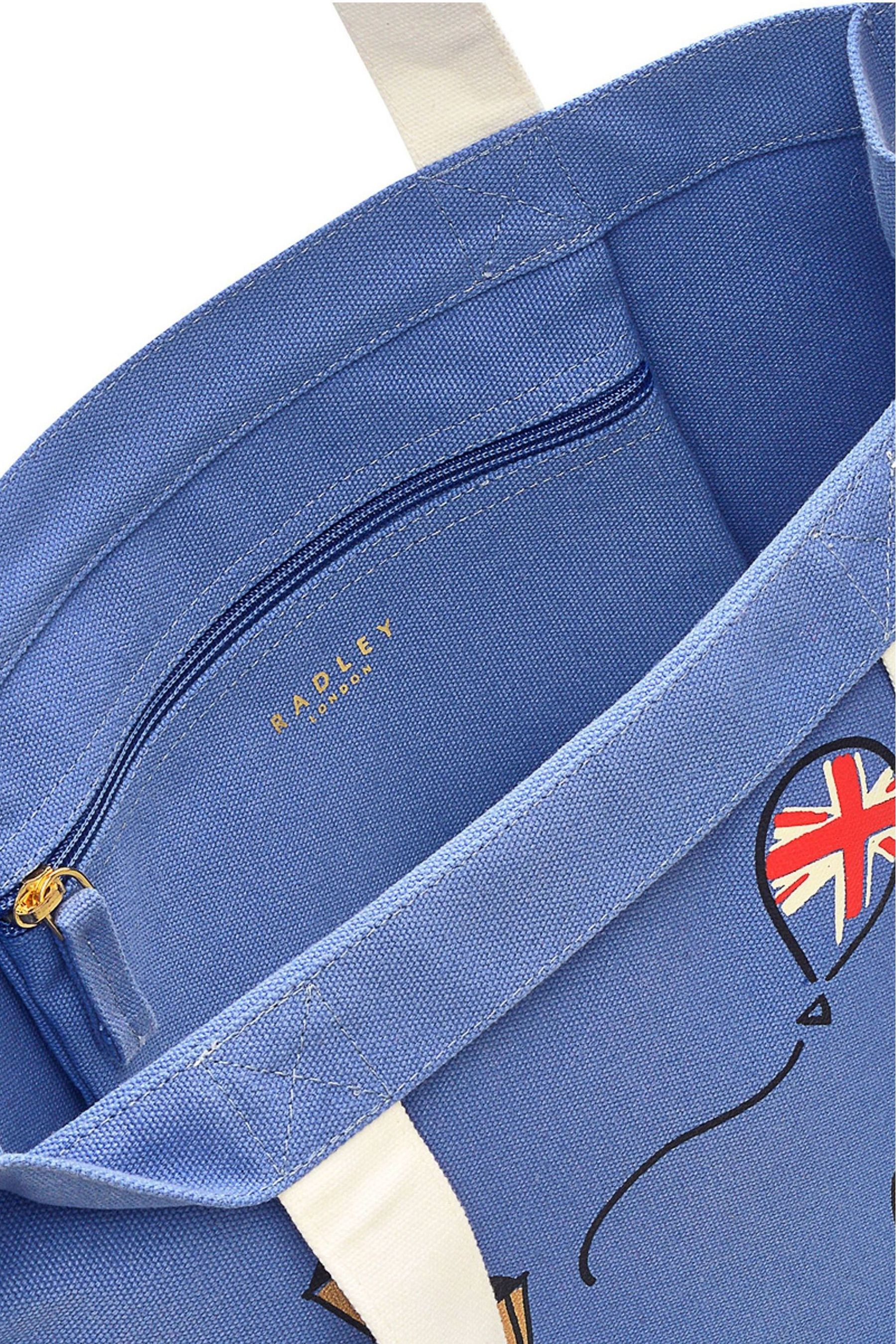 Buy Radley London Medium Blue The Coronation Open Top Tote Bag from the