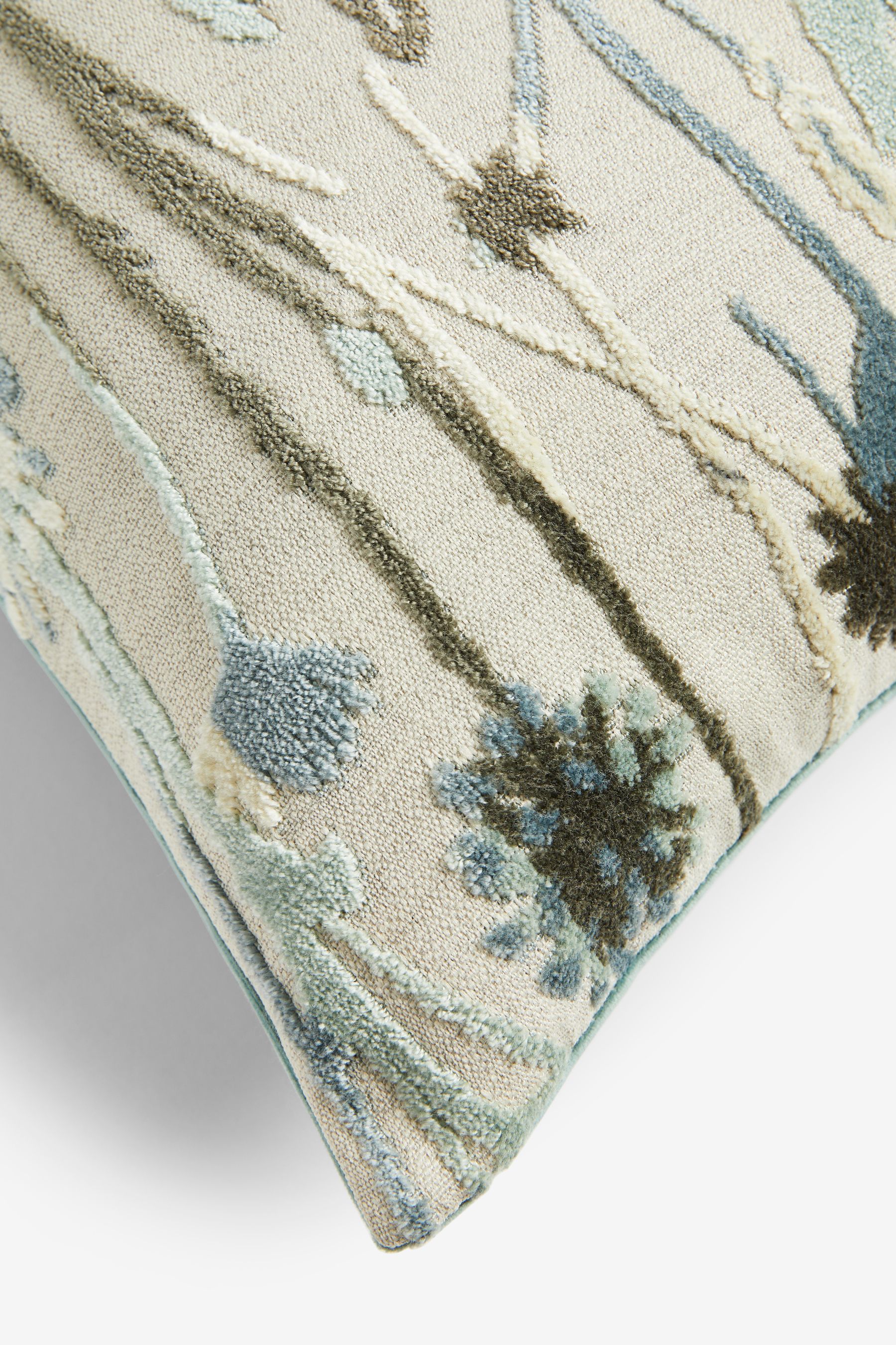 Buy Cut Velvet Floral Cushion from Next Australia