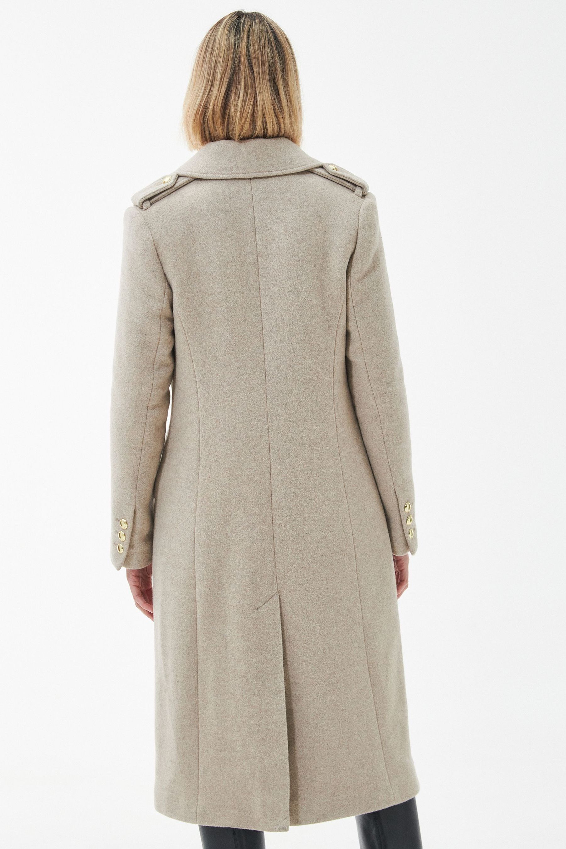 Buy Barbour® Beige Inverraray Double Breasted Wool Coat from Next Ireland