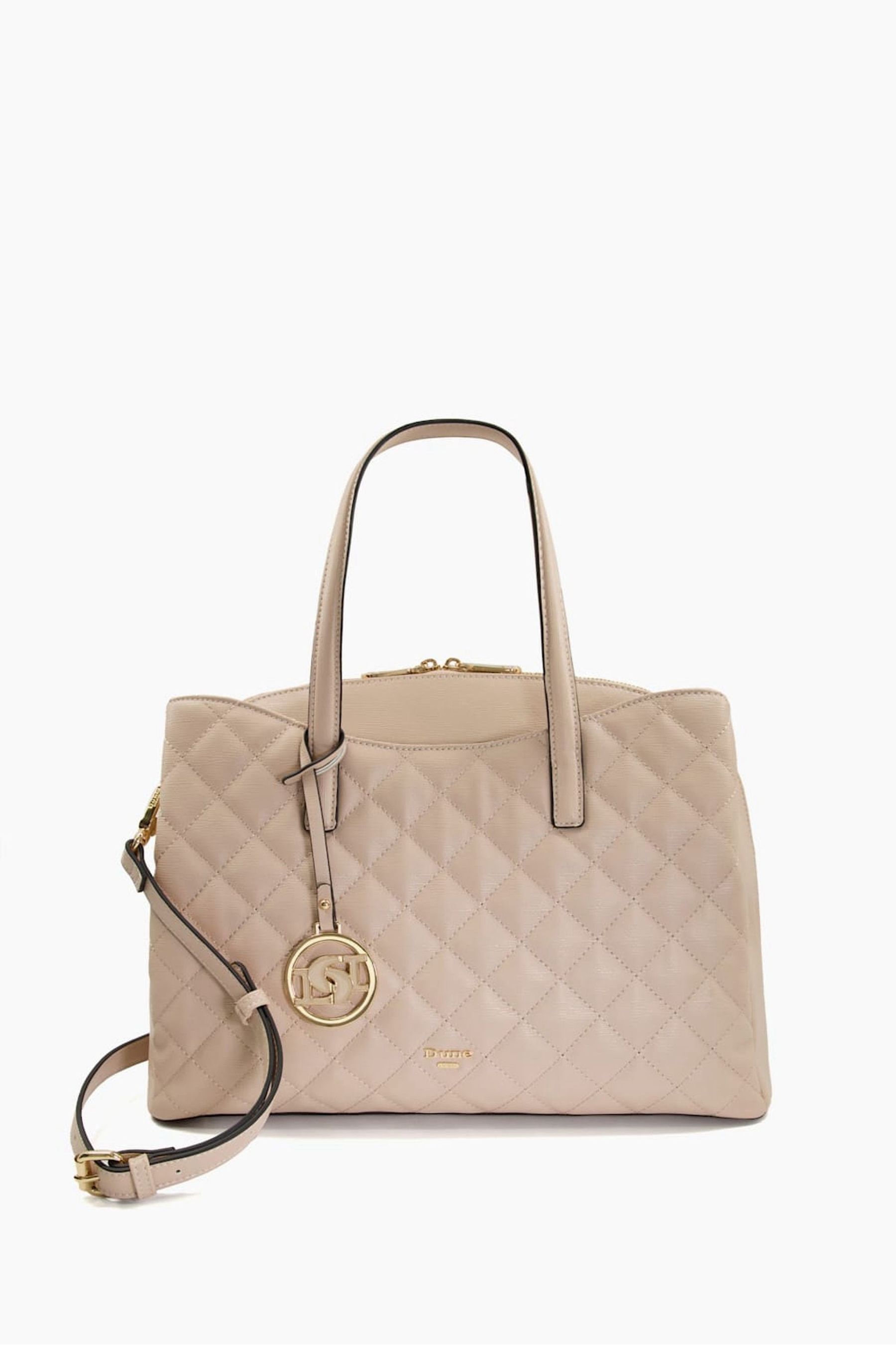 Buy Dune London Nude Large Dignify Quilted Tote Bag from the Next UK