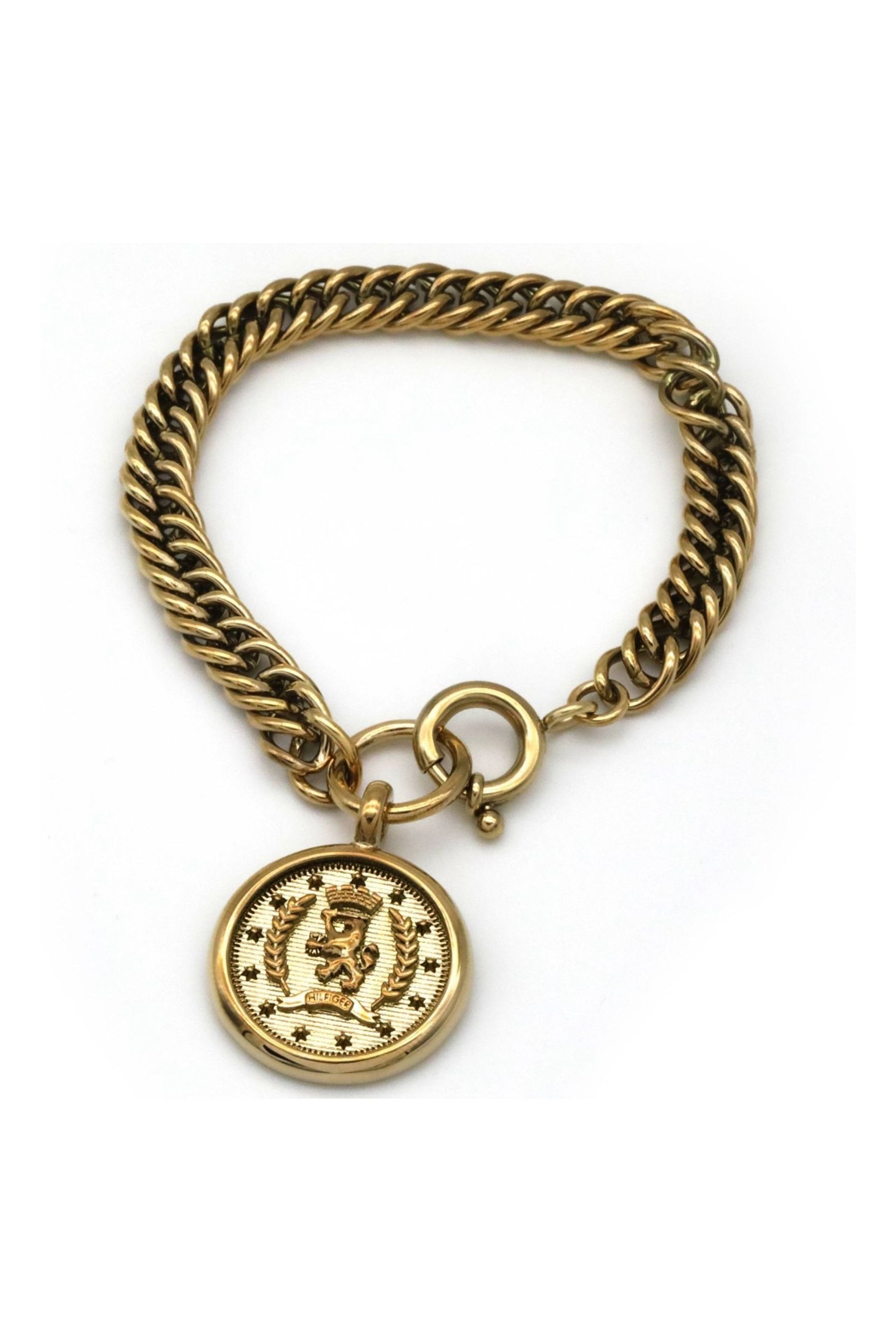 Buy Tommy Hilfiger Jewellery Ladies Gold Tone Casual Bracelet from the