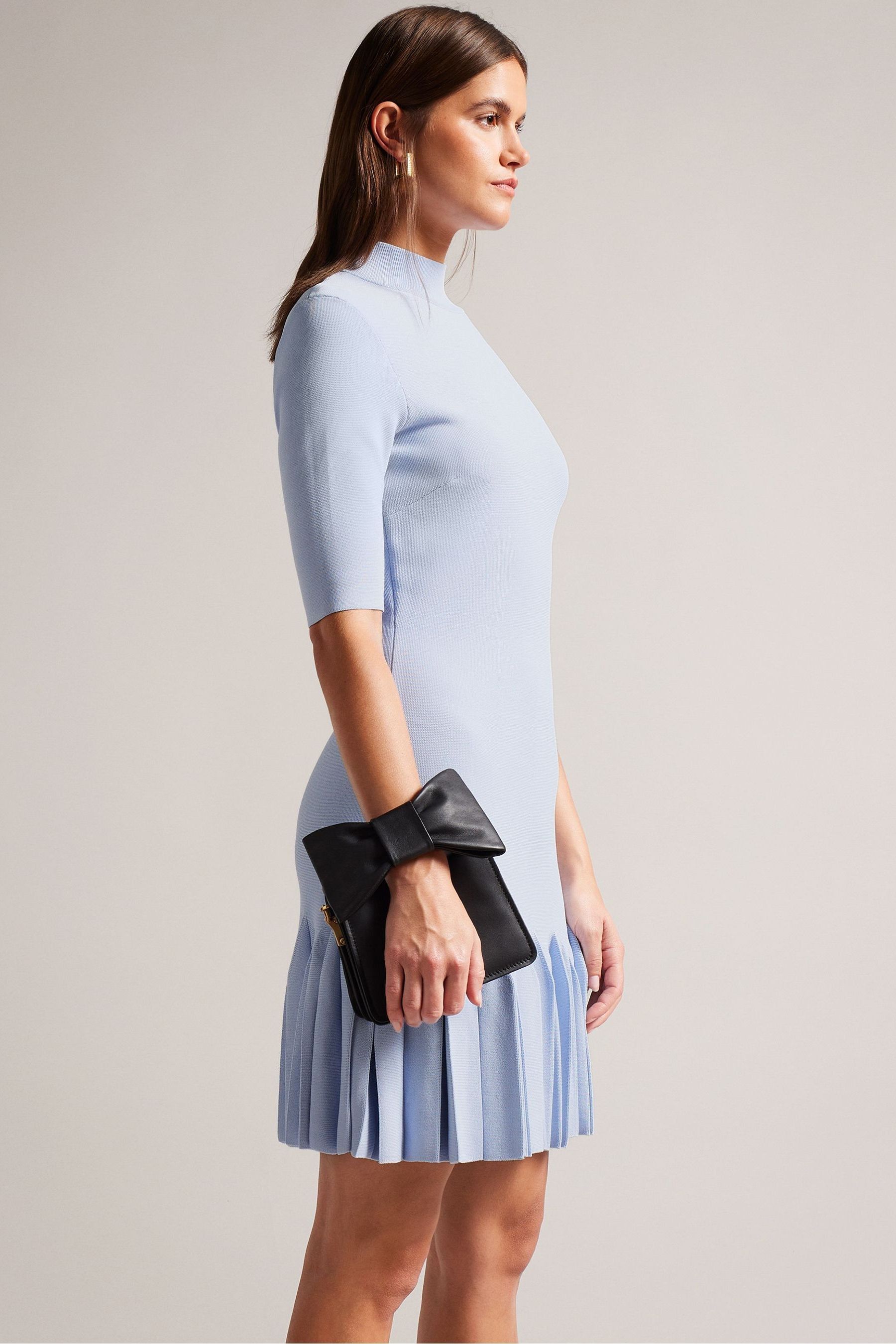Buy Ted Baker Blue Canddy Full Milano Fit And Flare Dress from the Next