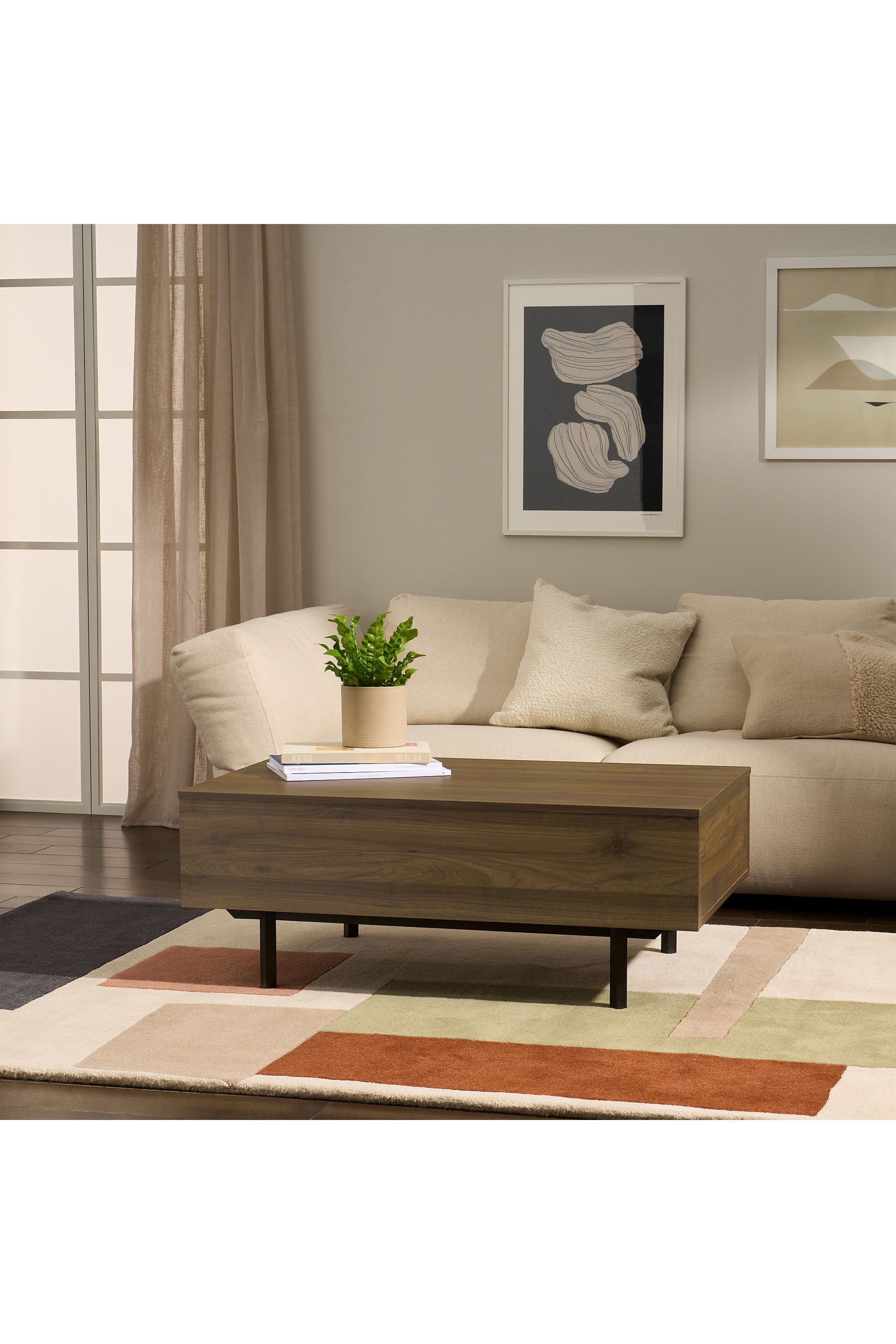 Buy Walnut Effect Damien Lift Top Coffee Table from the Next UK online shop