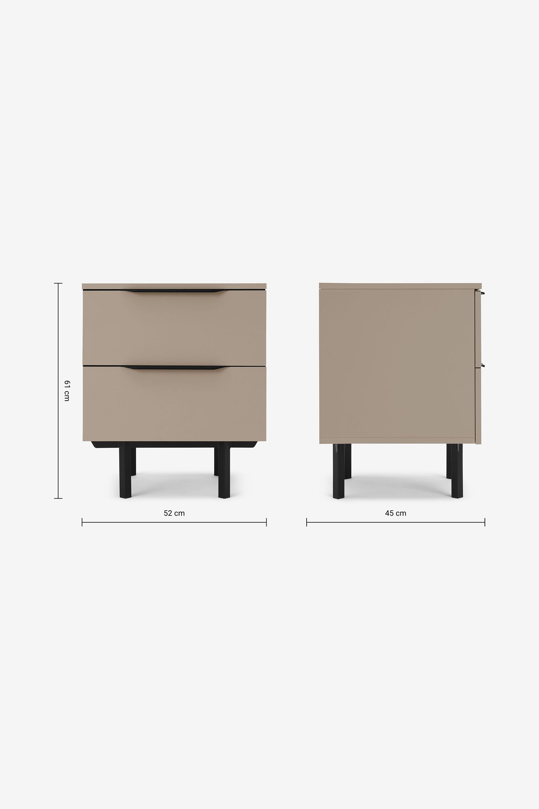Buy Cappuccino Damien Bedside Table from the Next UK online shop