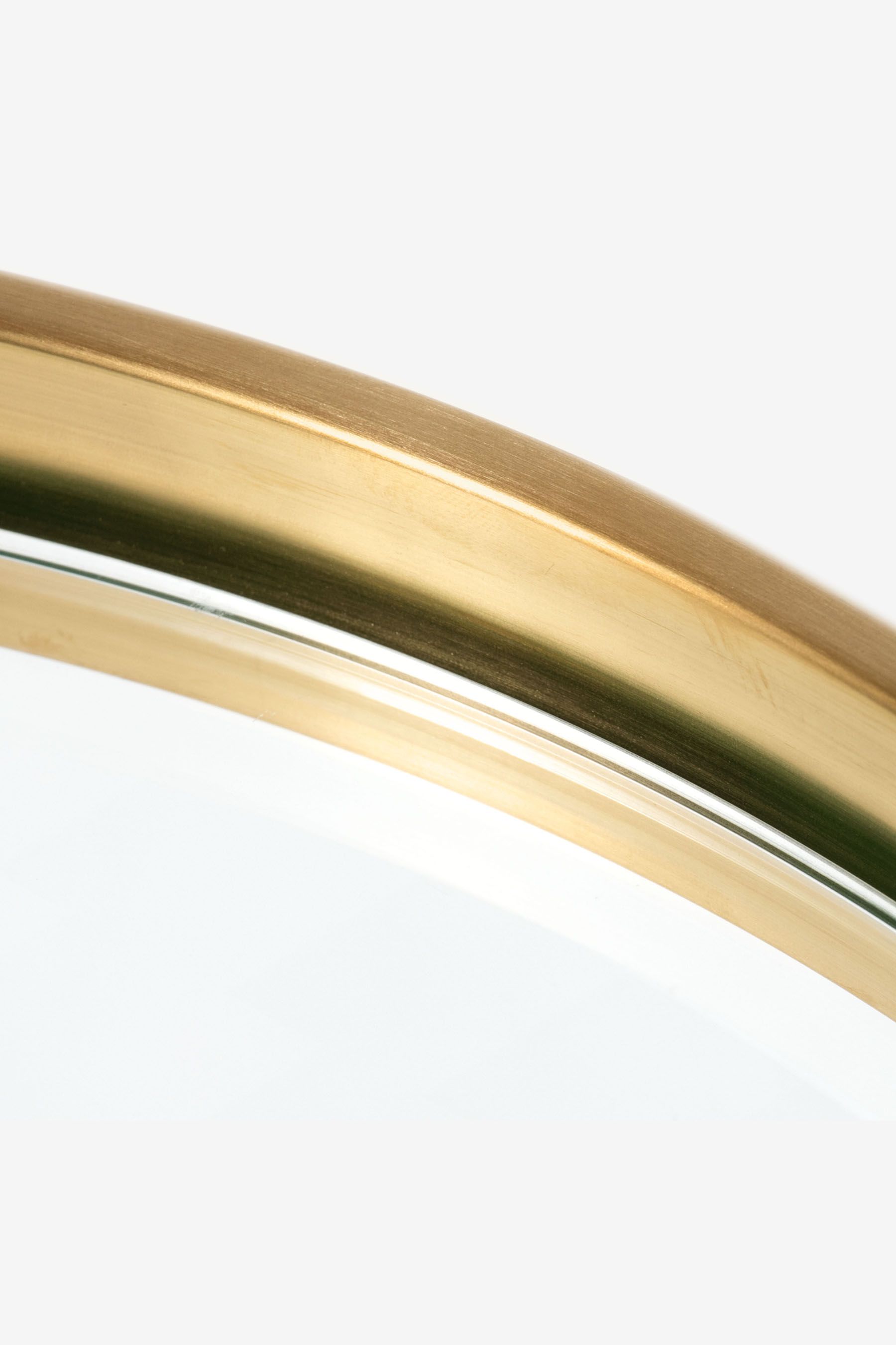 Buy Brushed Brass/Glass Aula Round Coffee Table from the Next