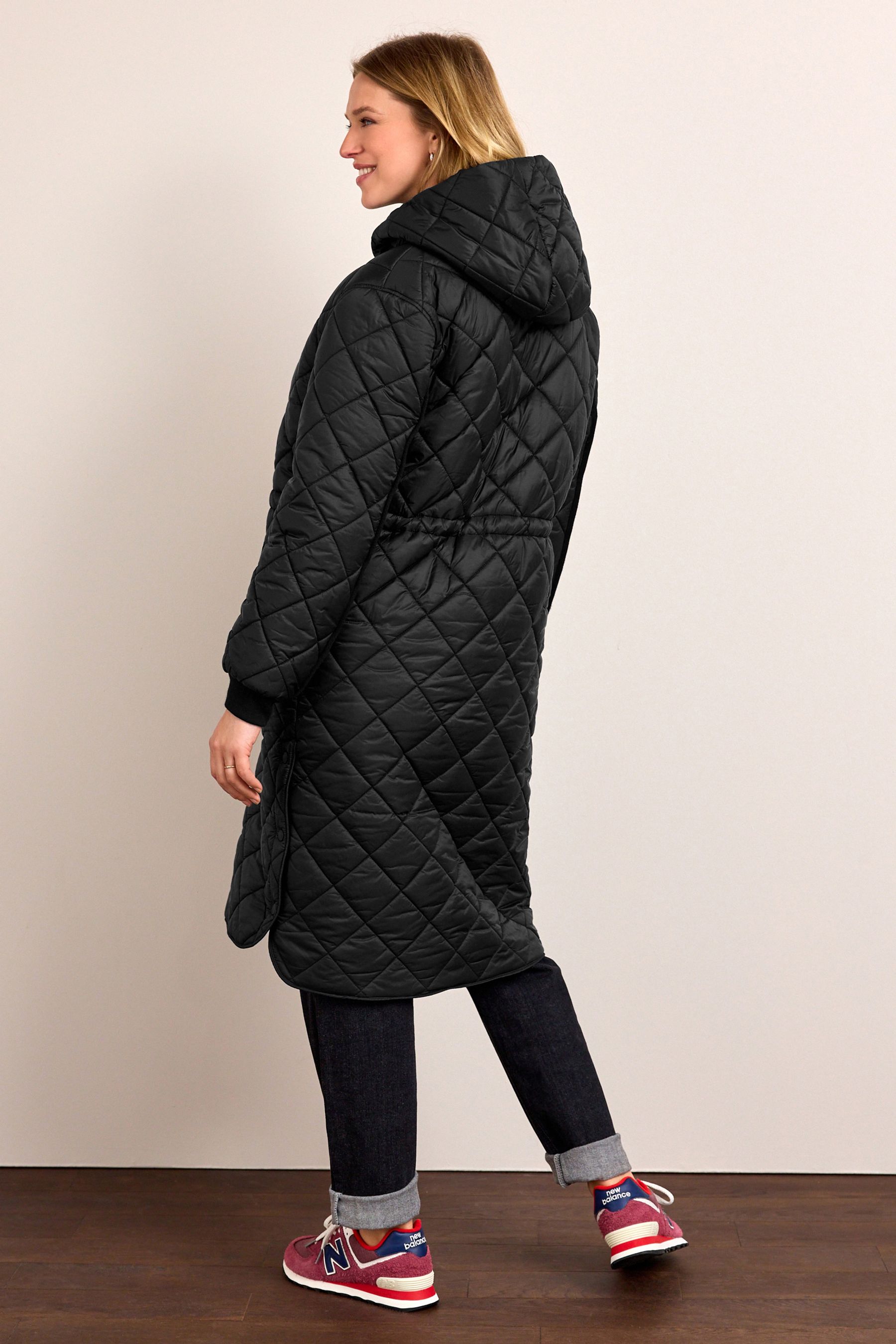 Buy Maternity Longline Quilted Bomber Jacket With Hood from Next Ukraine