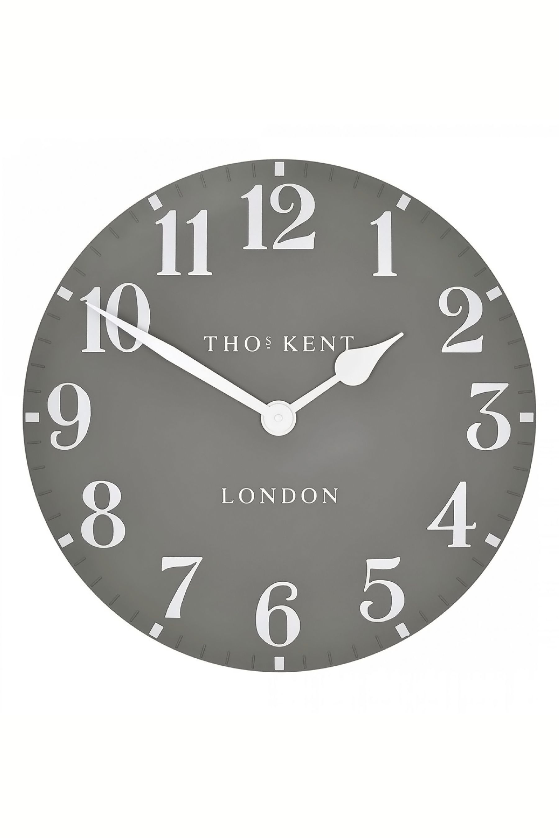 Buy Thomas Kent Clocks Grey Classic Arabic Dolphin Grey Large Wall