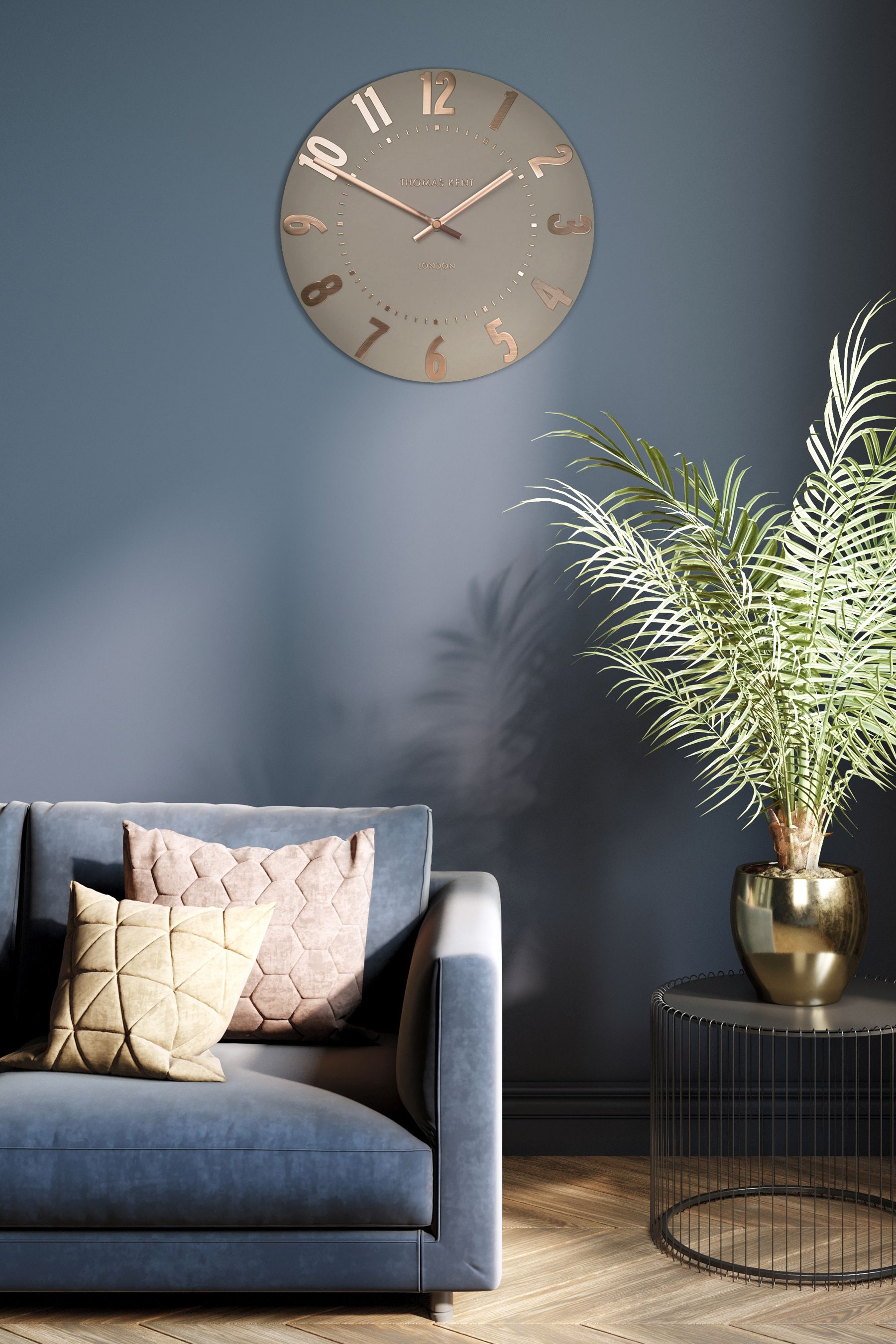 Buy Thomas Kent Clocks Rose Gold Mulberry Large Wall Clock from the