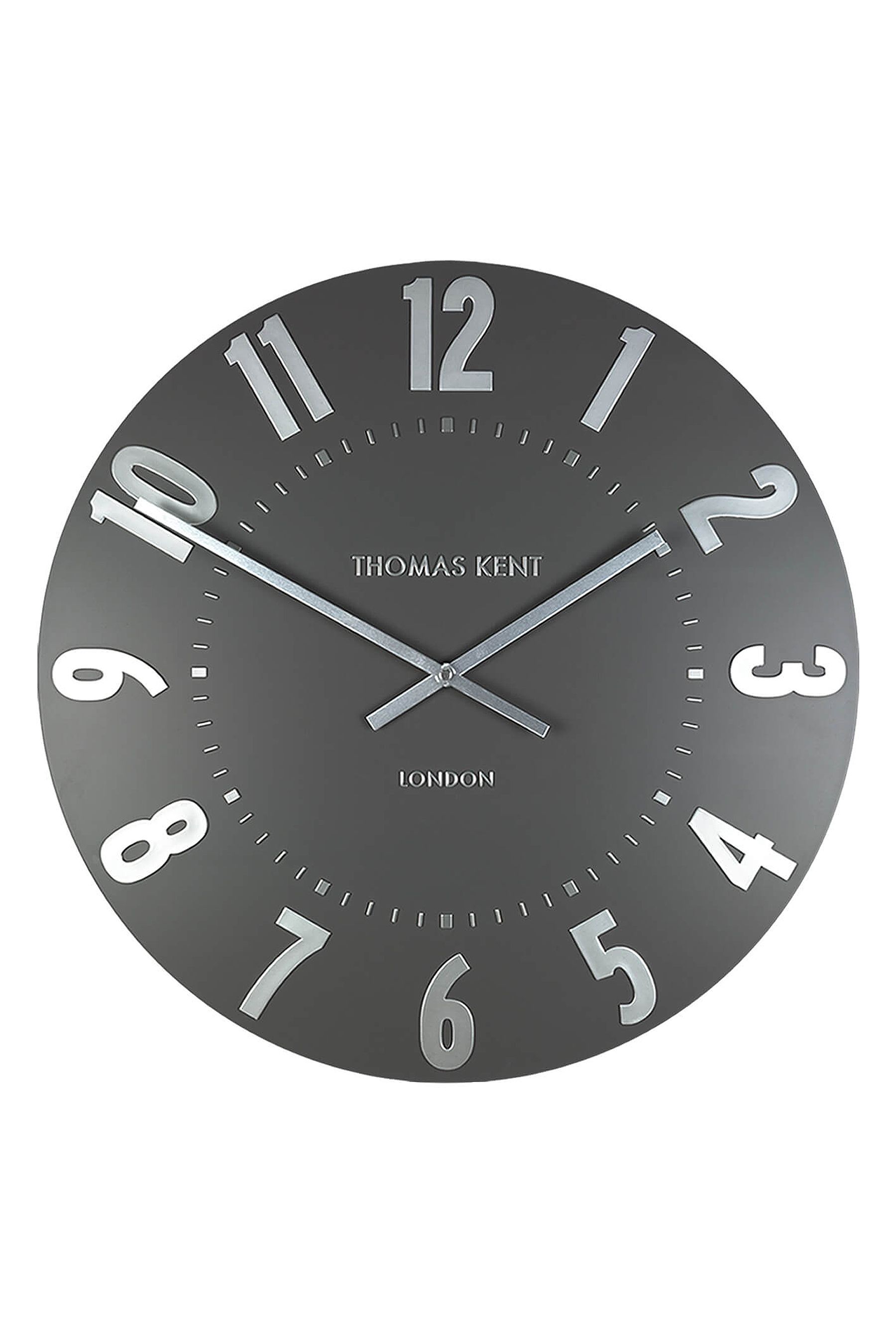 Buy Thomas Kent Clocks Grey Mulberry Graphite Large Wall Clock from the