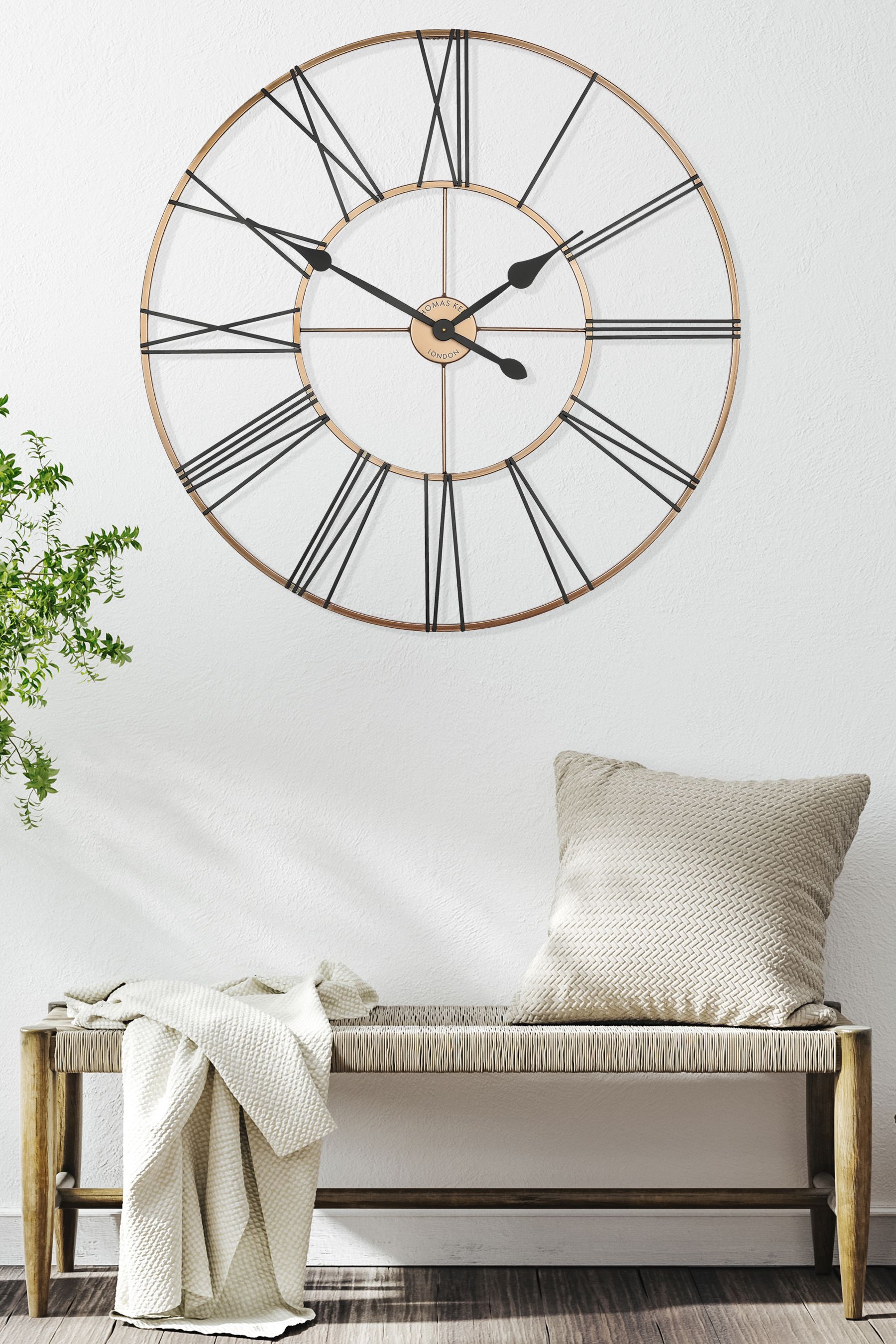 Buy Thomas Kent Clocks Copper Summer House Oversized Wall Clock from