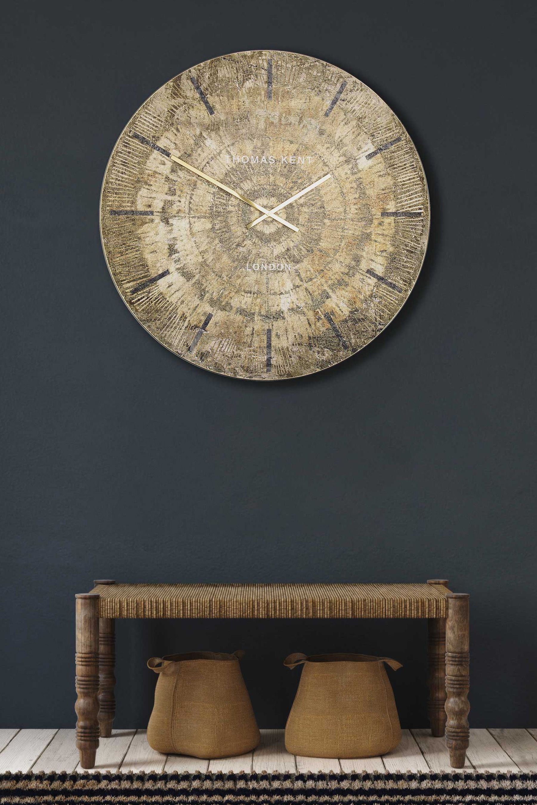 Buy Thomas Kent Clocks Gold Starburst Oversized Wall Clock from the