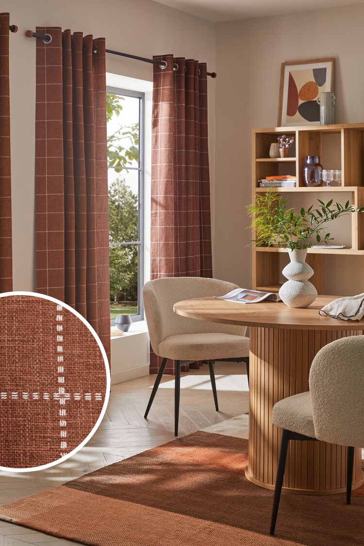 Ösenvorhänge mit Fensterkaros - Bild 1 von 1