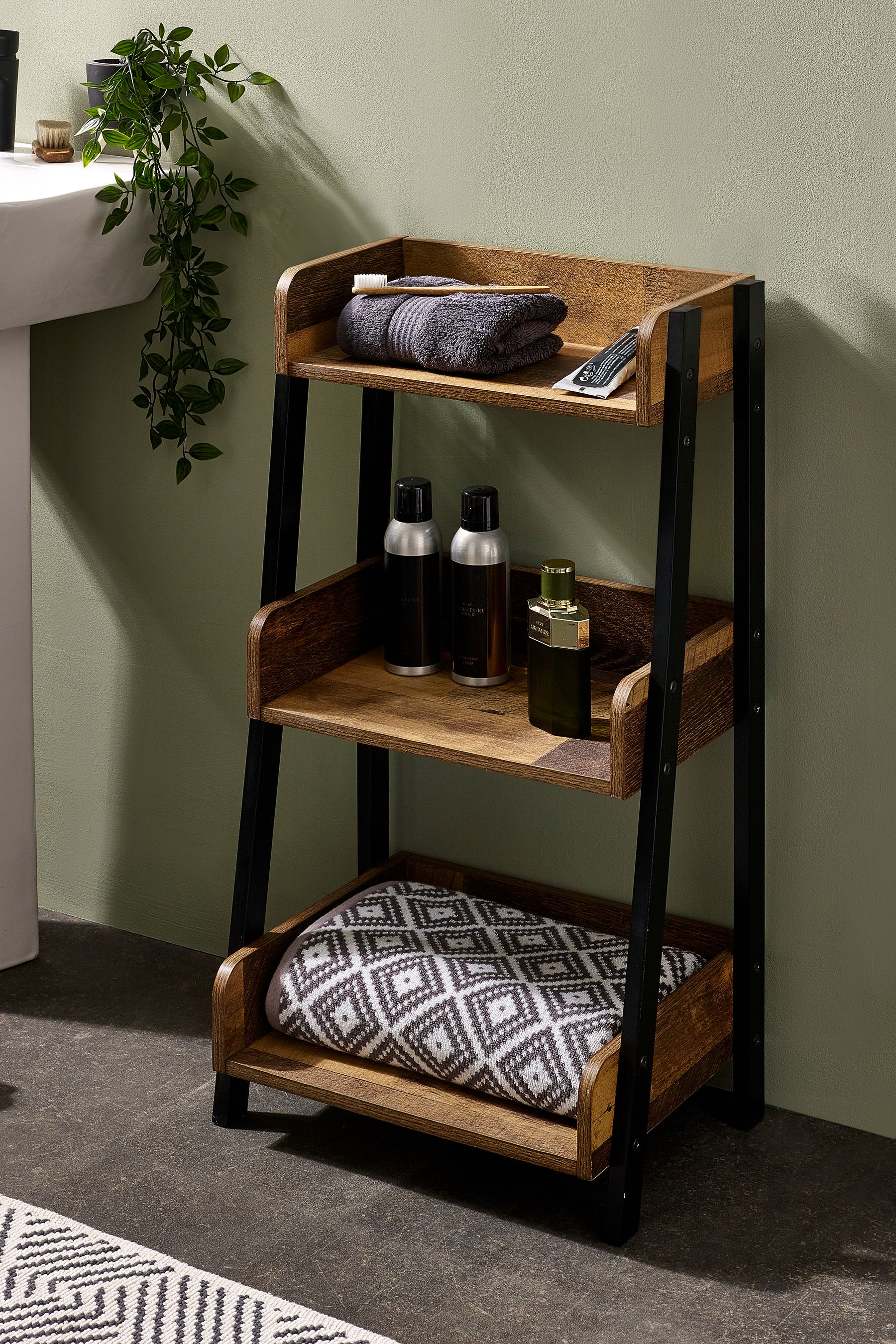 Buy Natural Bronx Storage Shelf Unit from Next Ireland