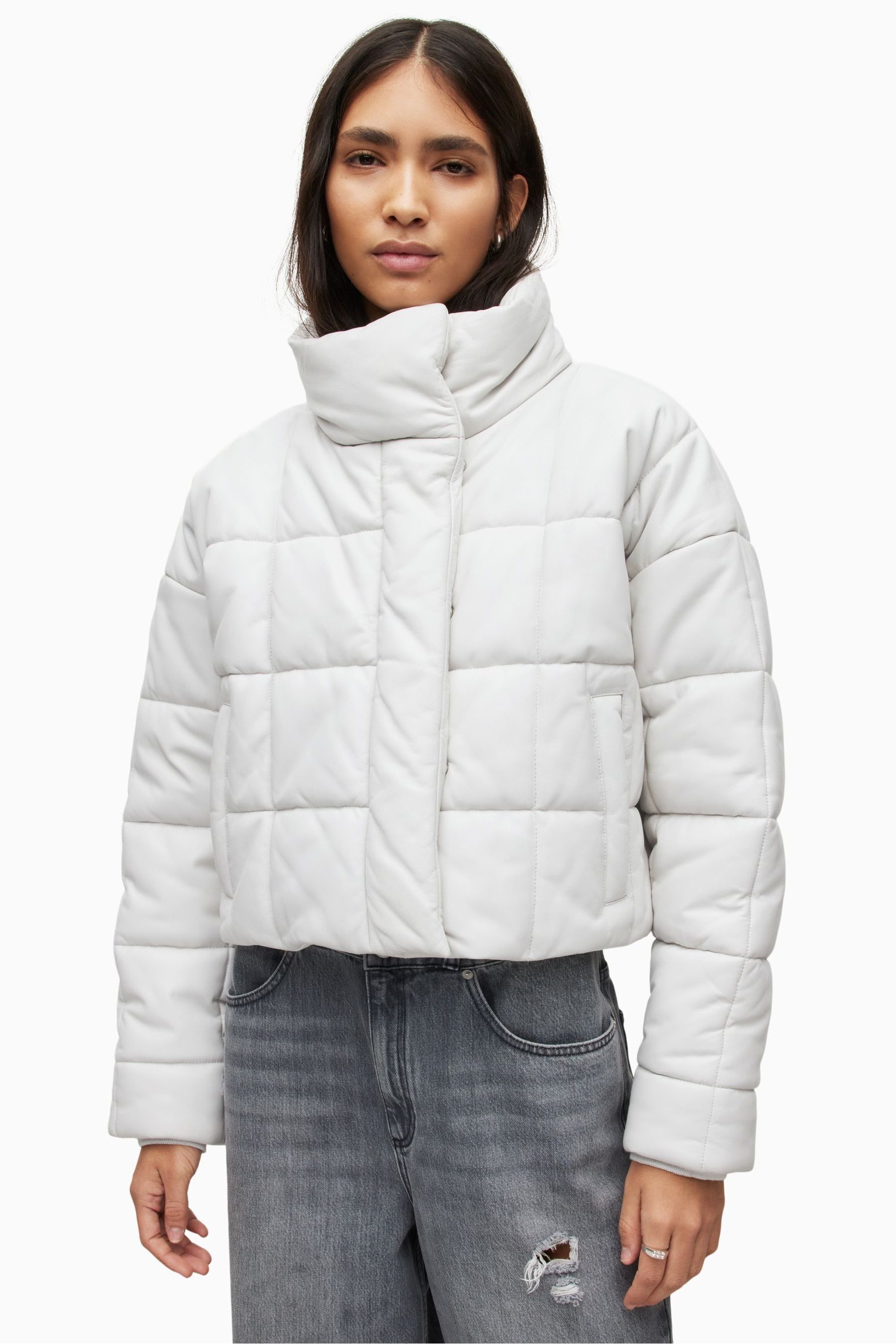 Buy AllSaints Petra White Puffer Jacket from the Next UK online shop