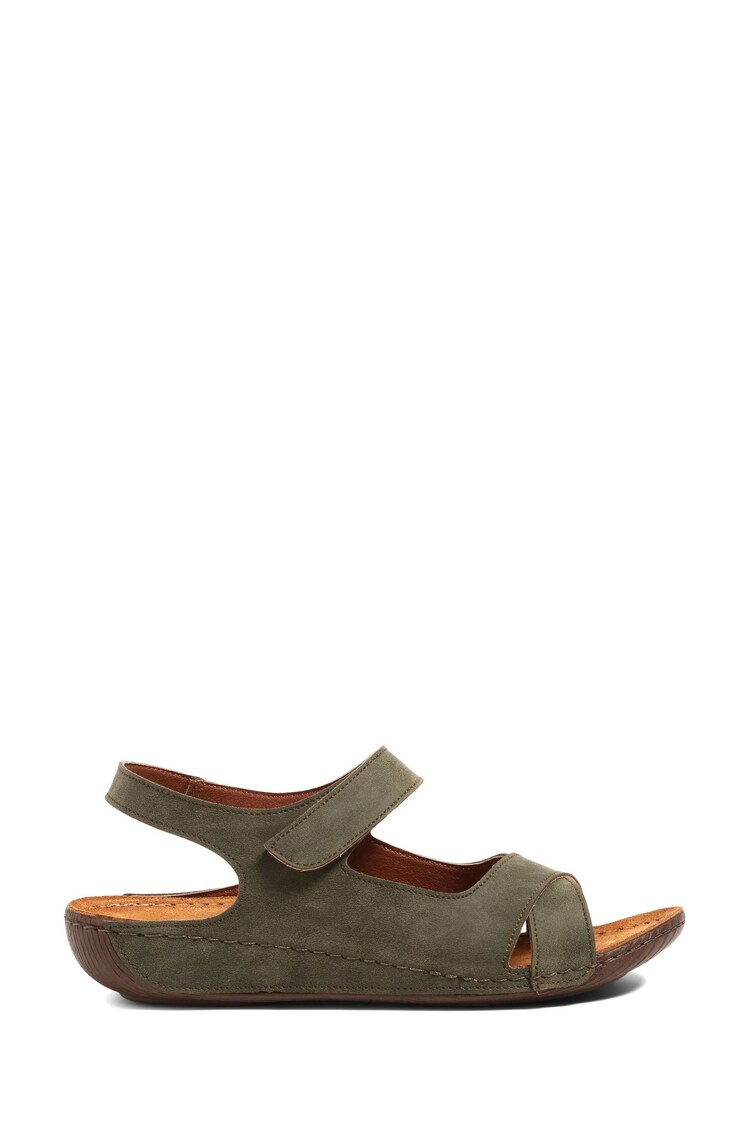 Pavers Green Ladies Touch Fasten Sandals - Image 1 of 1